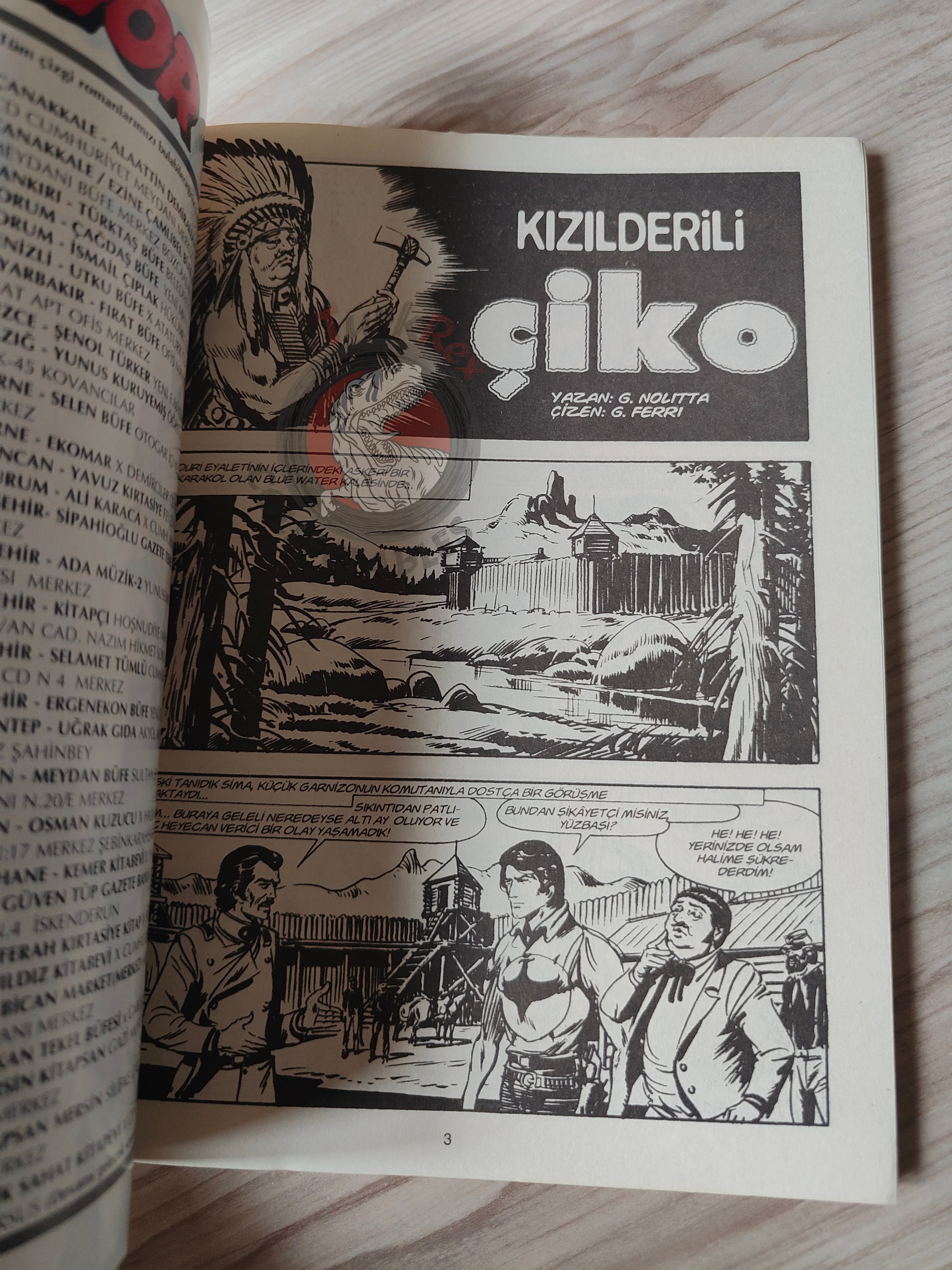 Zagor Cico #35 2005 Un pellerossa chiamato Cico Turkish Comic Turkey #3