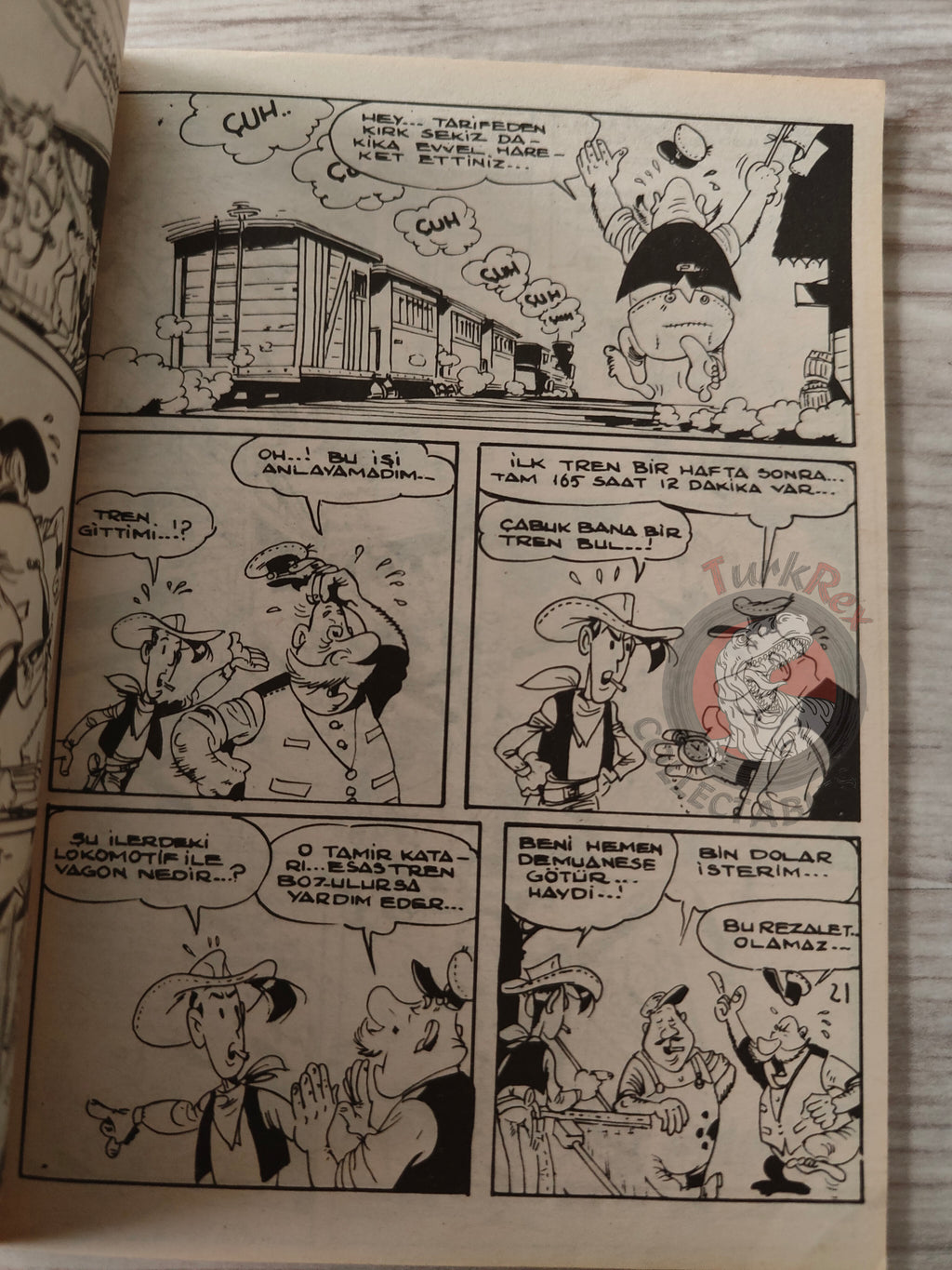 Lucky Luke - Les Collines noires 1980s Turkish Comic Turkey