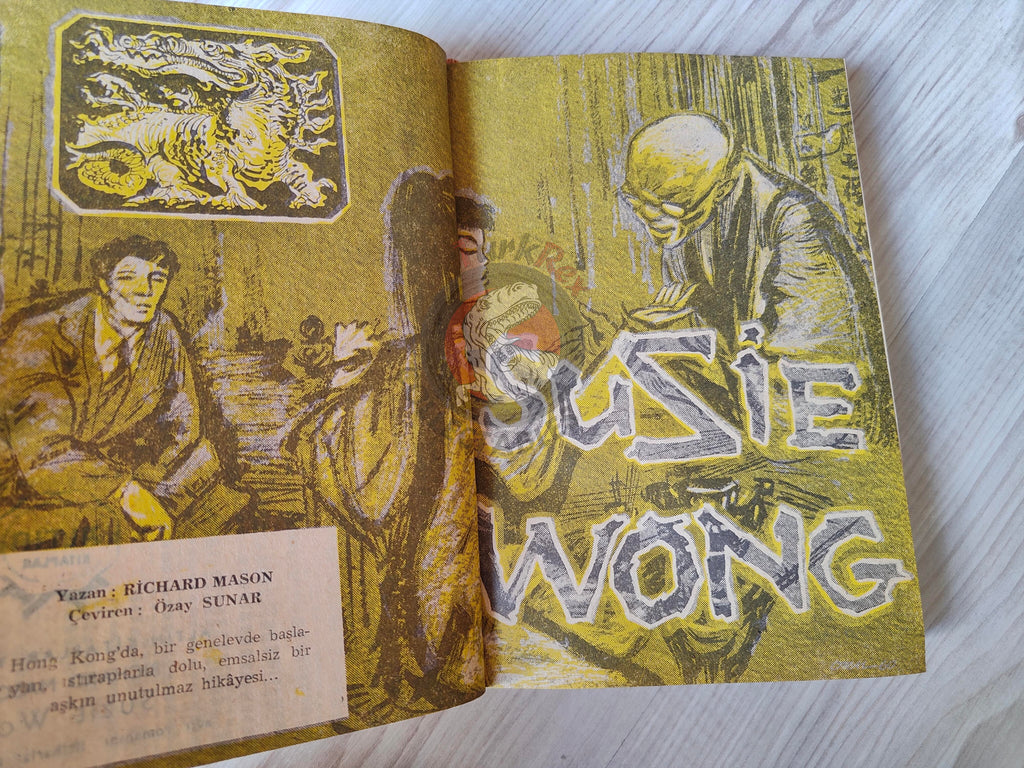 Richard Mason – The World of Suzie Wong 1960 1st Turkish Book Turkey HC/DJ