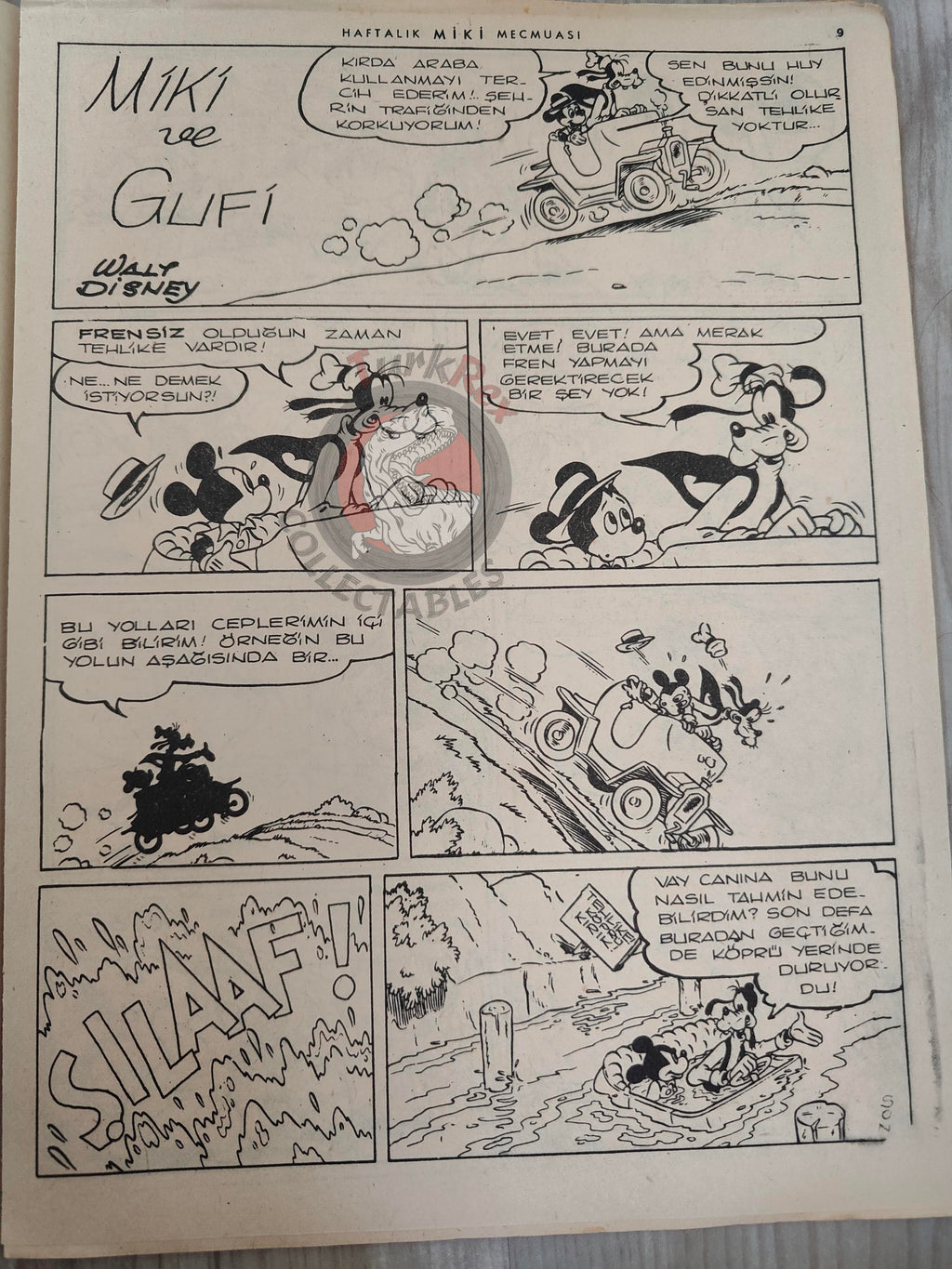 Mickey Mouse Mag 1963 Turkish Comic Turkey Walt Disney Donald Duck Goofy