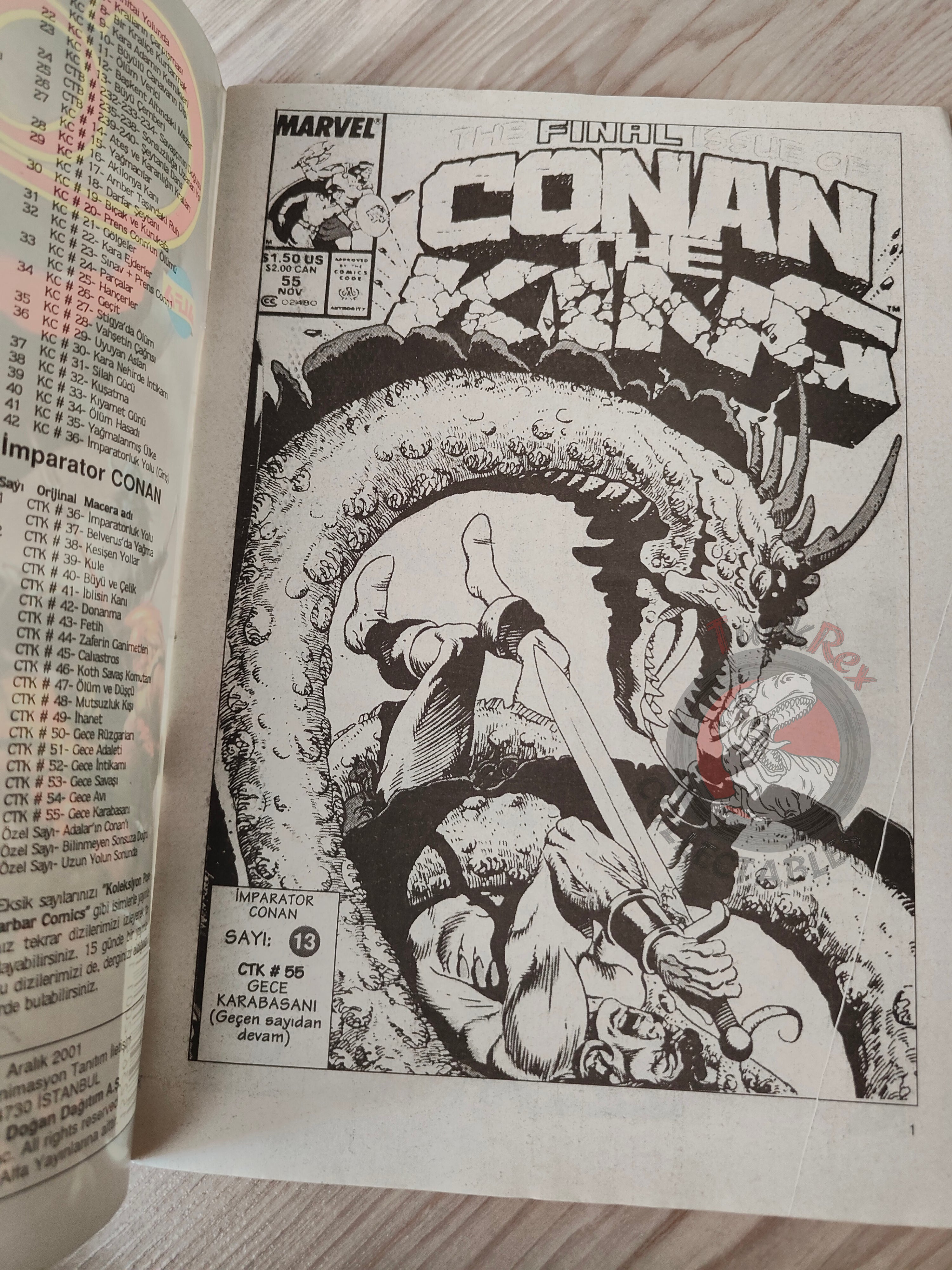 Imparator Conan #13 Conan the Barbarian King Size Annual #7 Turkish Comic Turkey Chris Achilleos