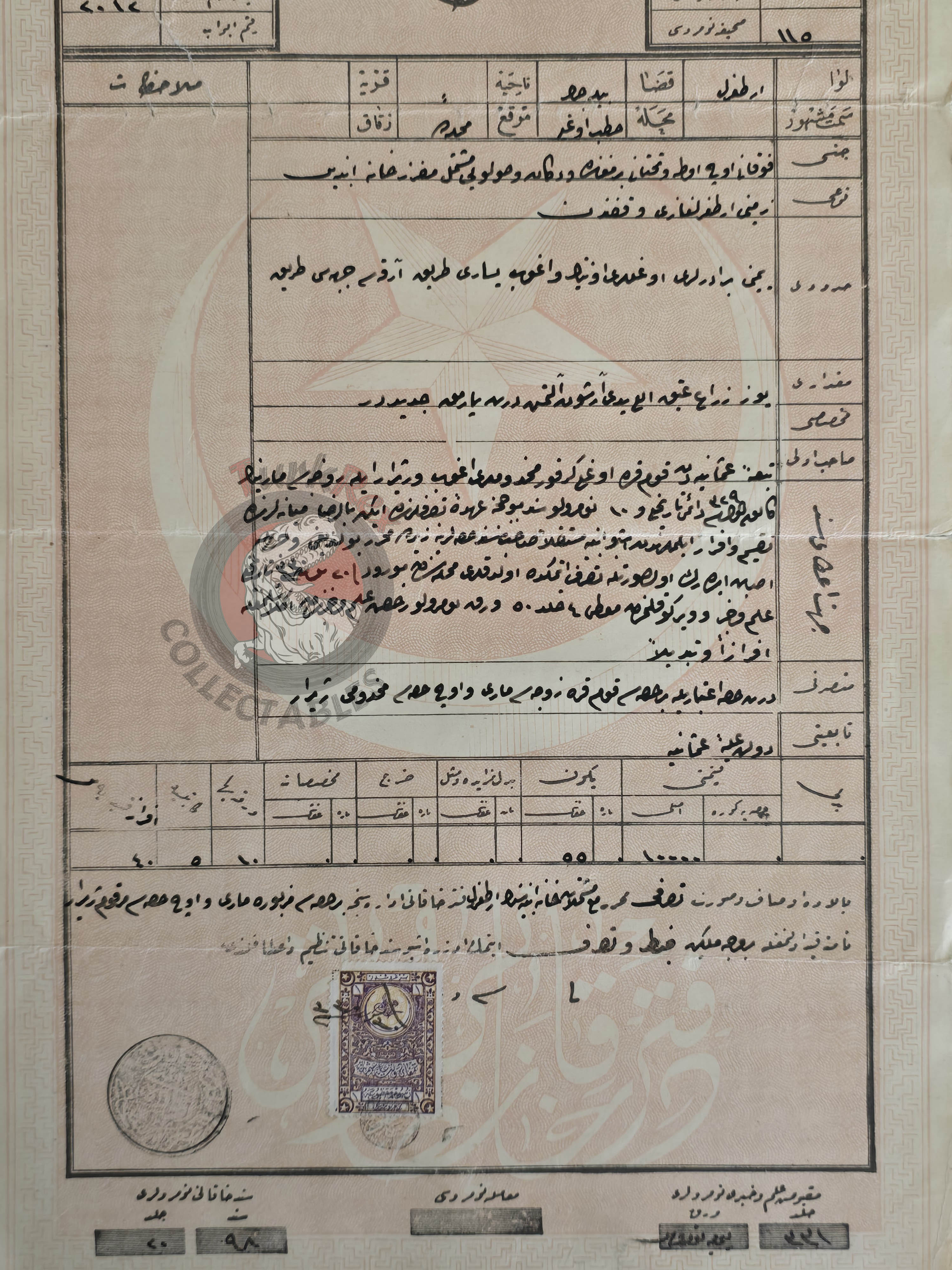Ottoman 1914 Land Deed House in Ertuğrul Bilecik Title Armenian Family Armenia 2