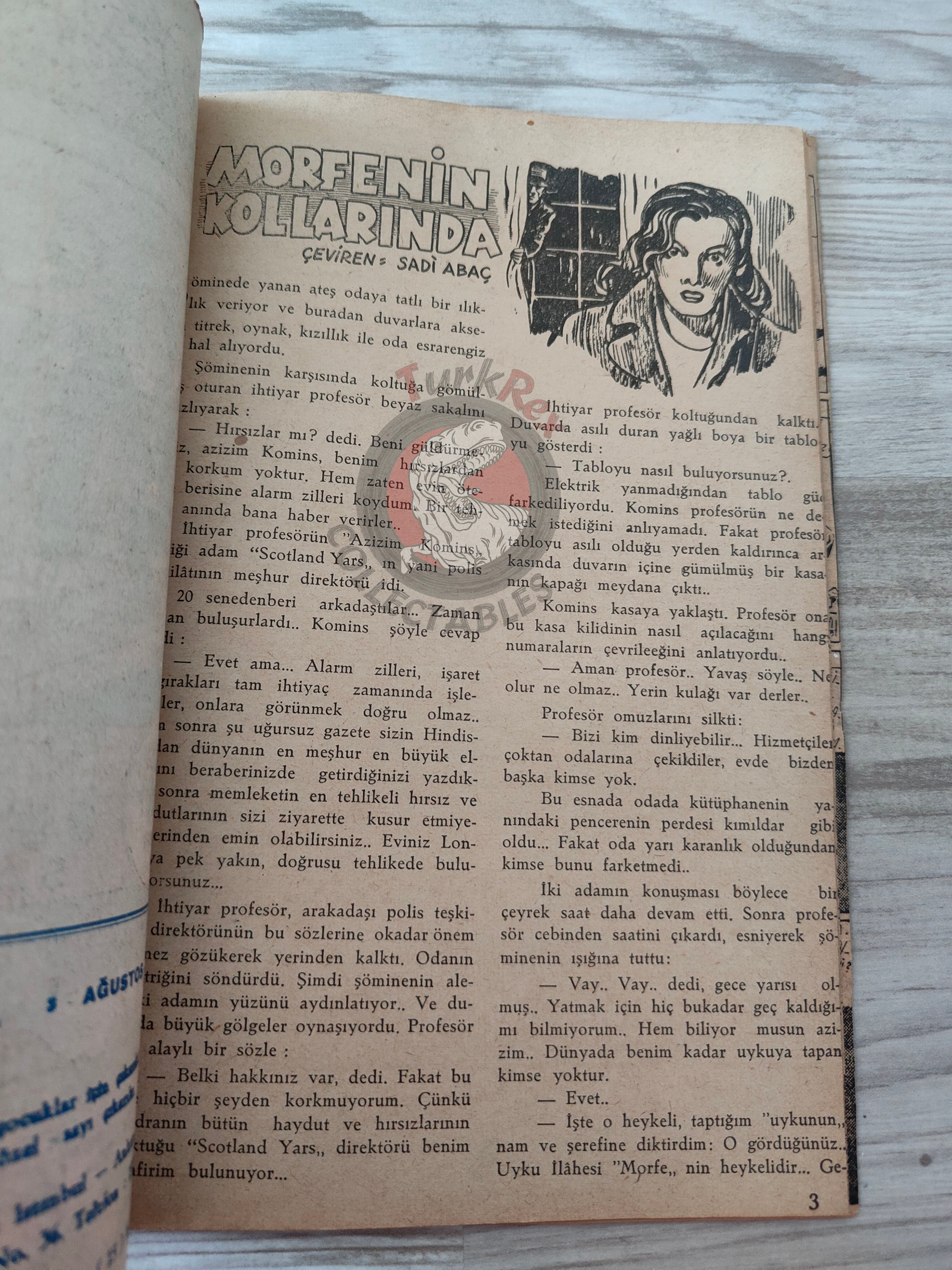 1001 Roman 1943 The Blonde Danger – Revenge Turkish Comic Mag Turkey