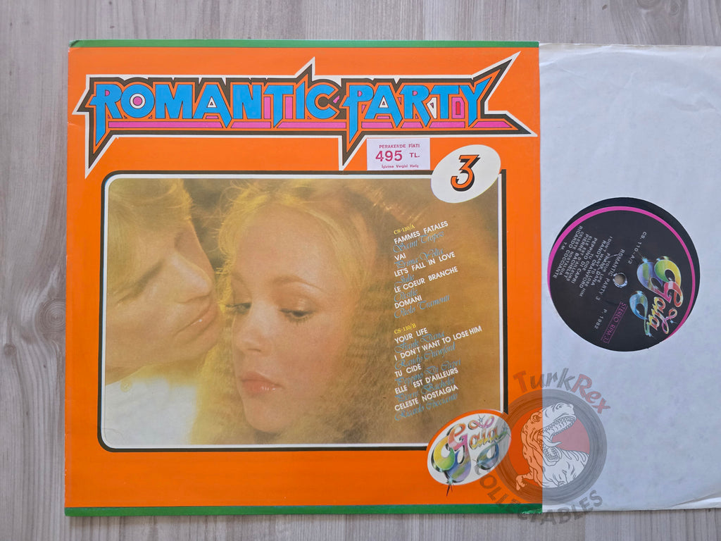 Various – Romantic Party 3  Turkish Pressing Vinyl Turkey Edition