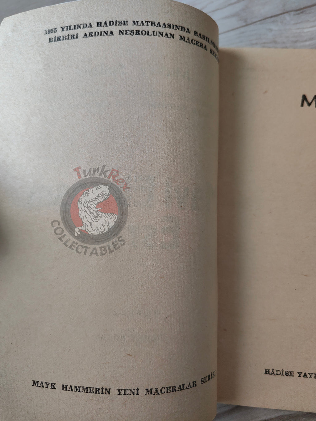 Mickey Spillane – Mike Hammer Mavi Elmasın Sırrı 1955 1st Turkish Book Turkey