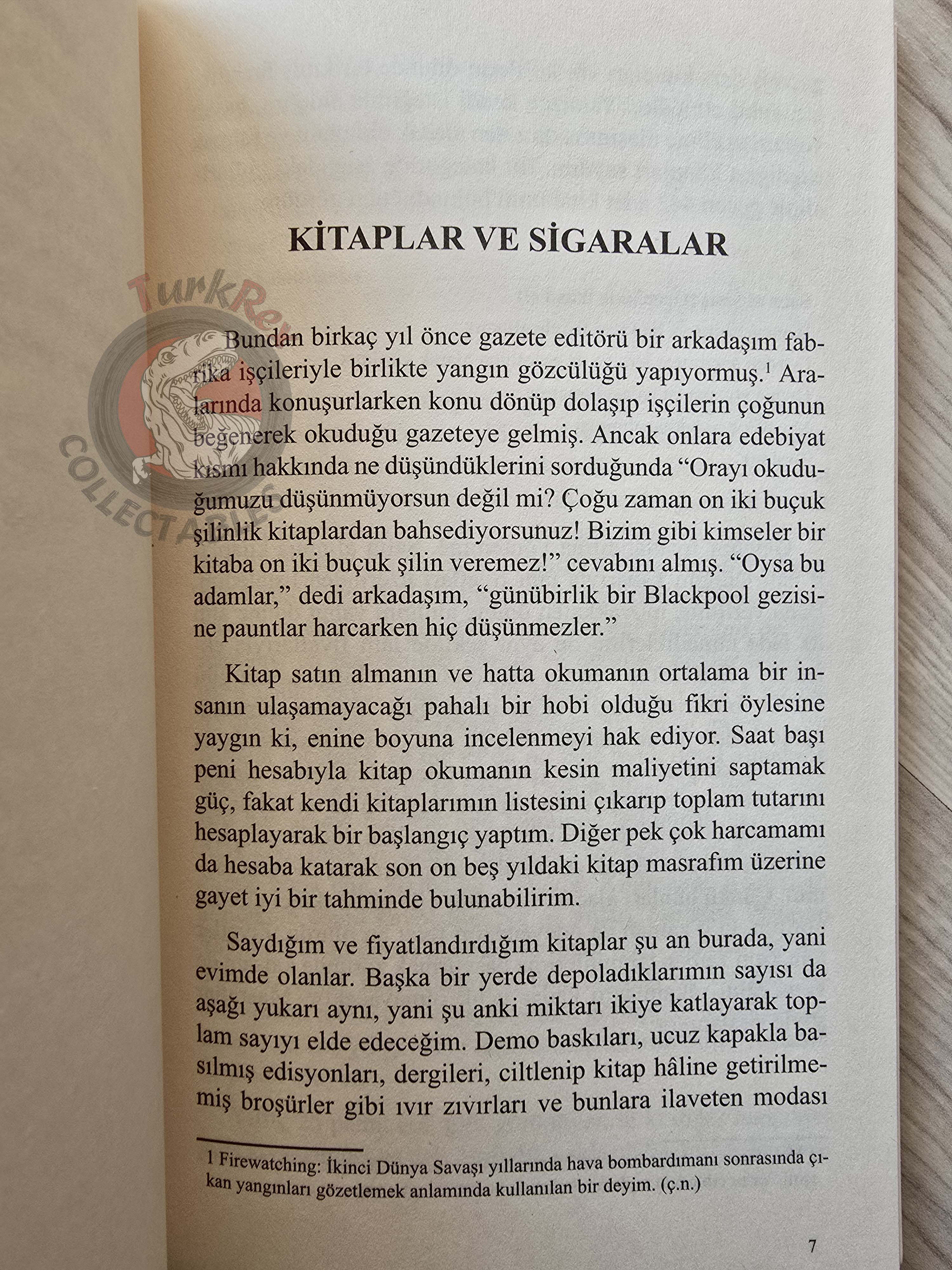 George Orwell – Books vs Cigarettes 2021 Turkish Book Turkey