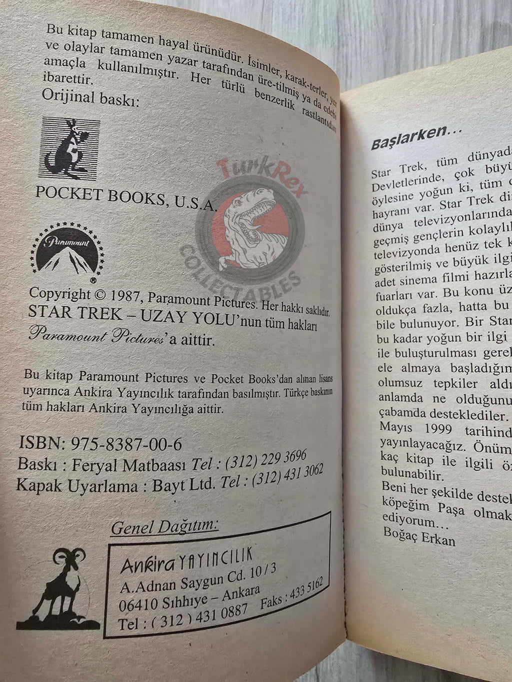 Star Trek: Encounter at Farpoint – David Gerrold 1987 1st Turkish Book Turkey