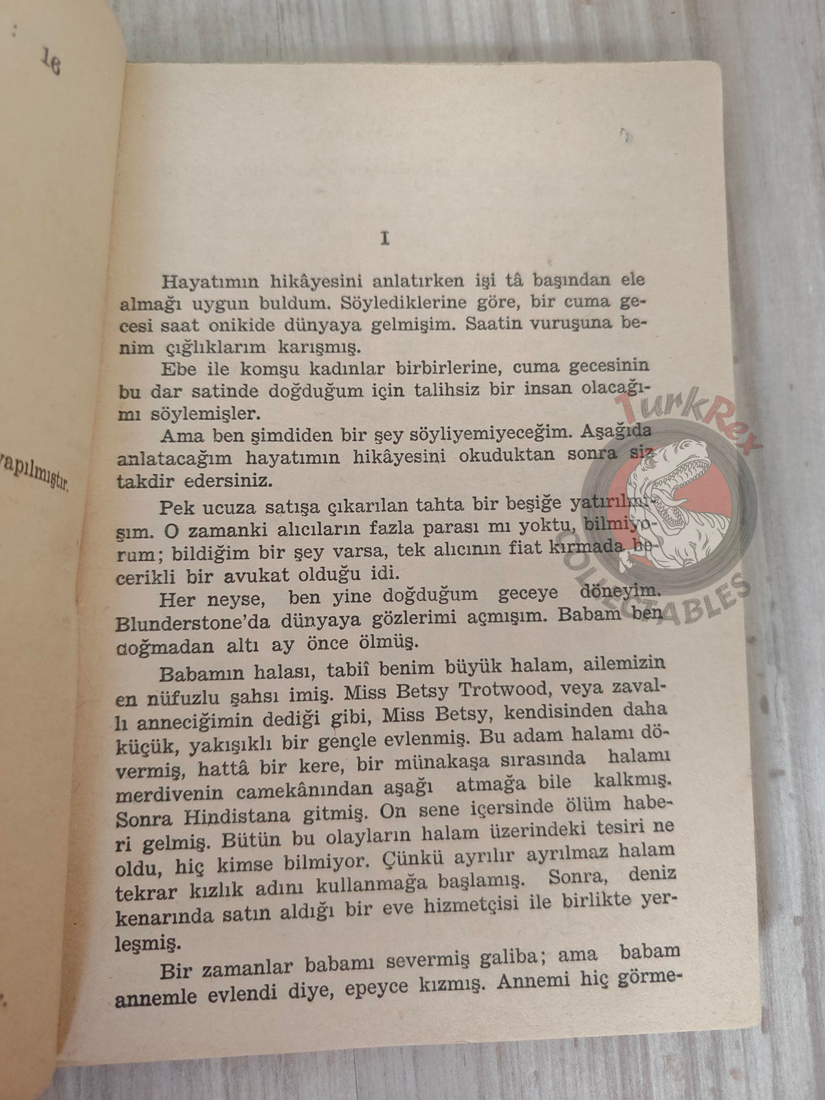 Charles Dickens – David Copperfield 1959 Turkish Book Turkey Illustrated