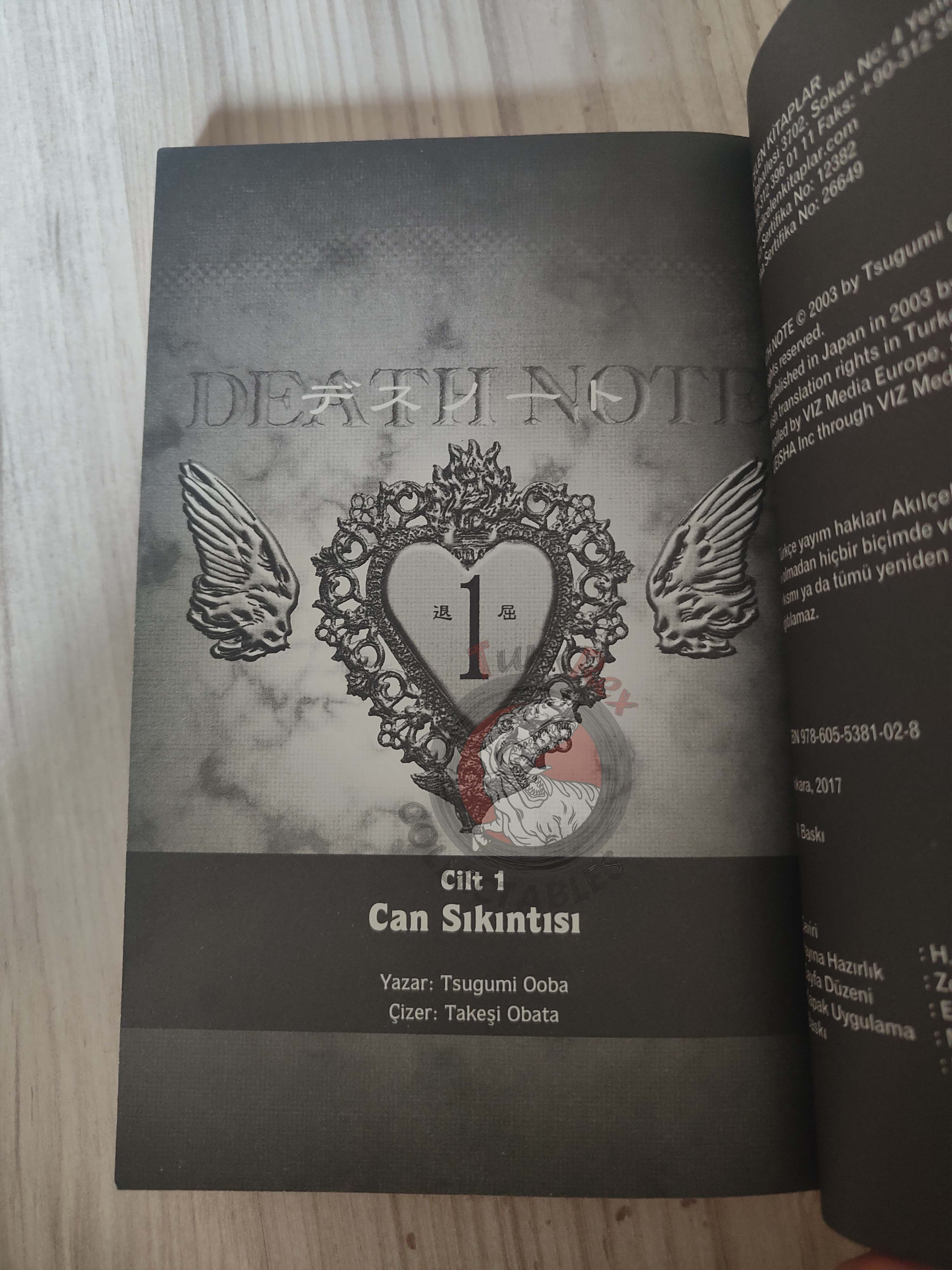 Death Note Volume #1 Turkish Comic Turkey Tsugumi Ohba
