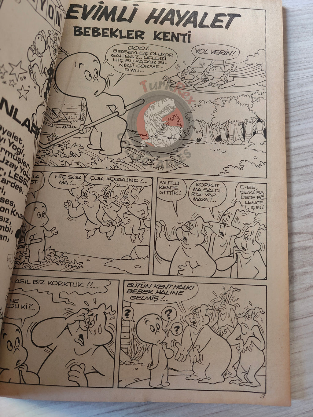 Casper the Friendly Ghost –  Altın Seri #6 80s Turkish Comic Turkey