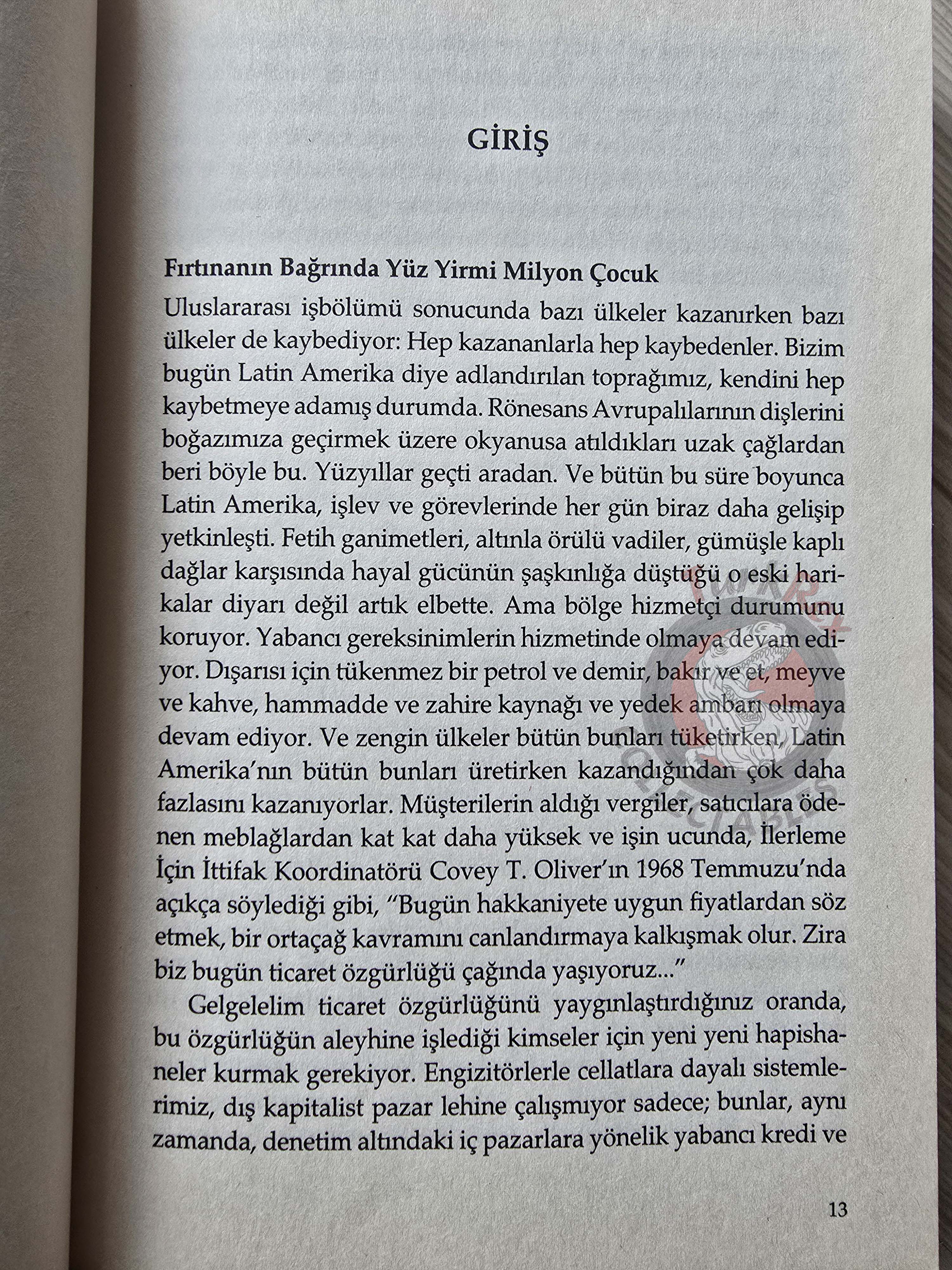 Eduardo Galeano – Open Veins of Latin America 2015 Turkish Book Turkey