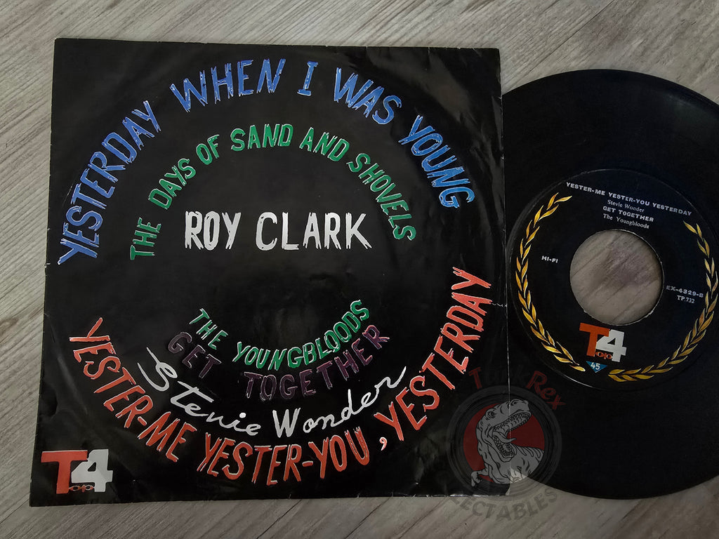 Roy Clark / Stevie Wonder / The Youngbloods  7" Iran Pressing Vinyl Iranian Edition
