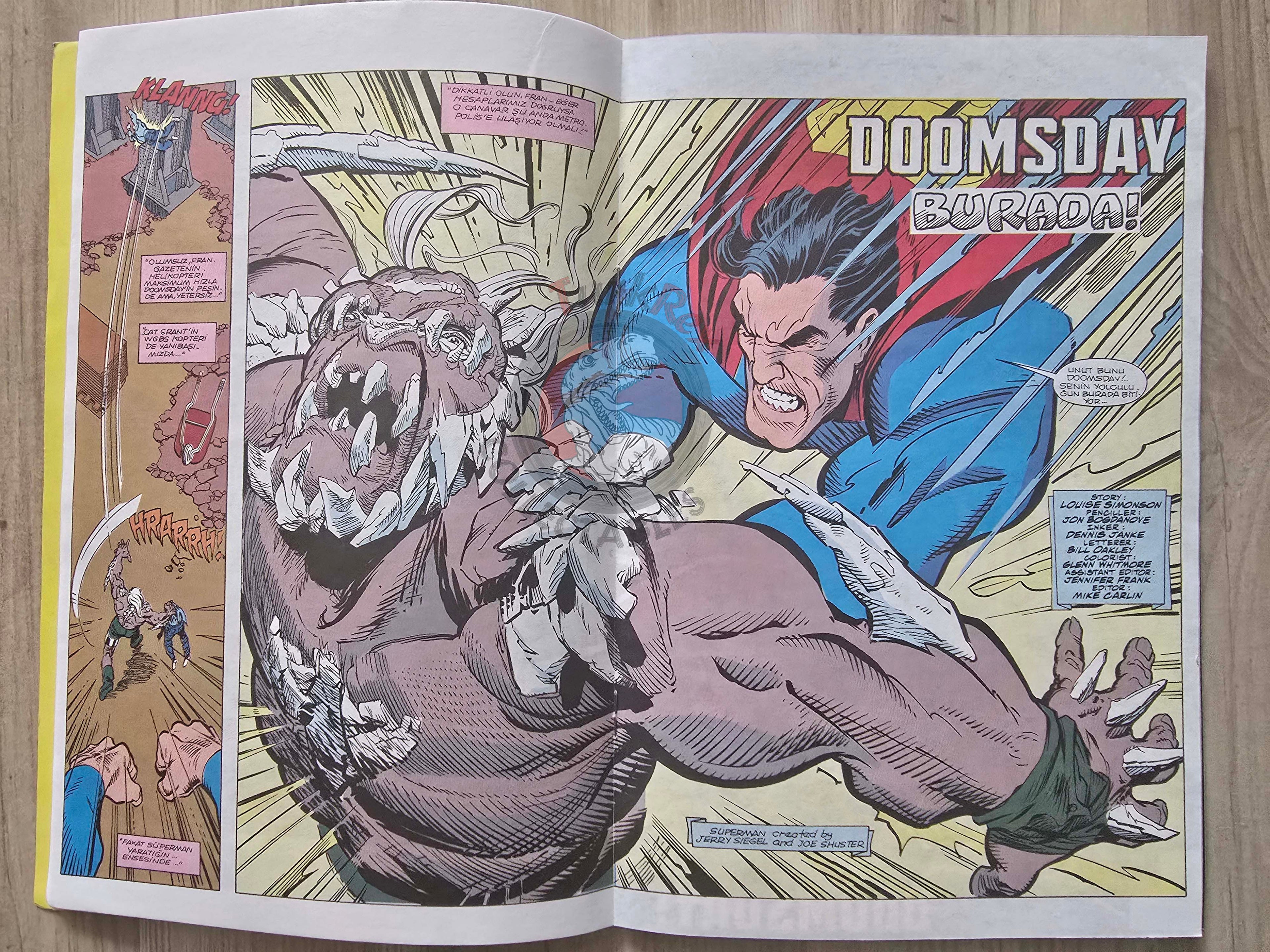 Superman #3 1996 Turkish Comic Turkey Action Comics #684 The Man Of Steel #19