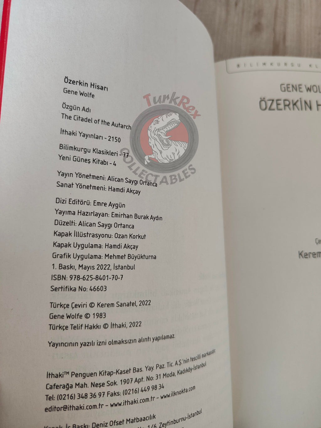 Gene Wolfe – The Citadel of the Autarch 2022 Turkish Book Turkey of the New Sun