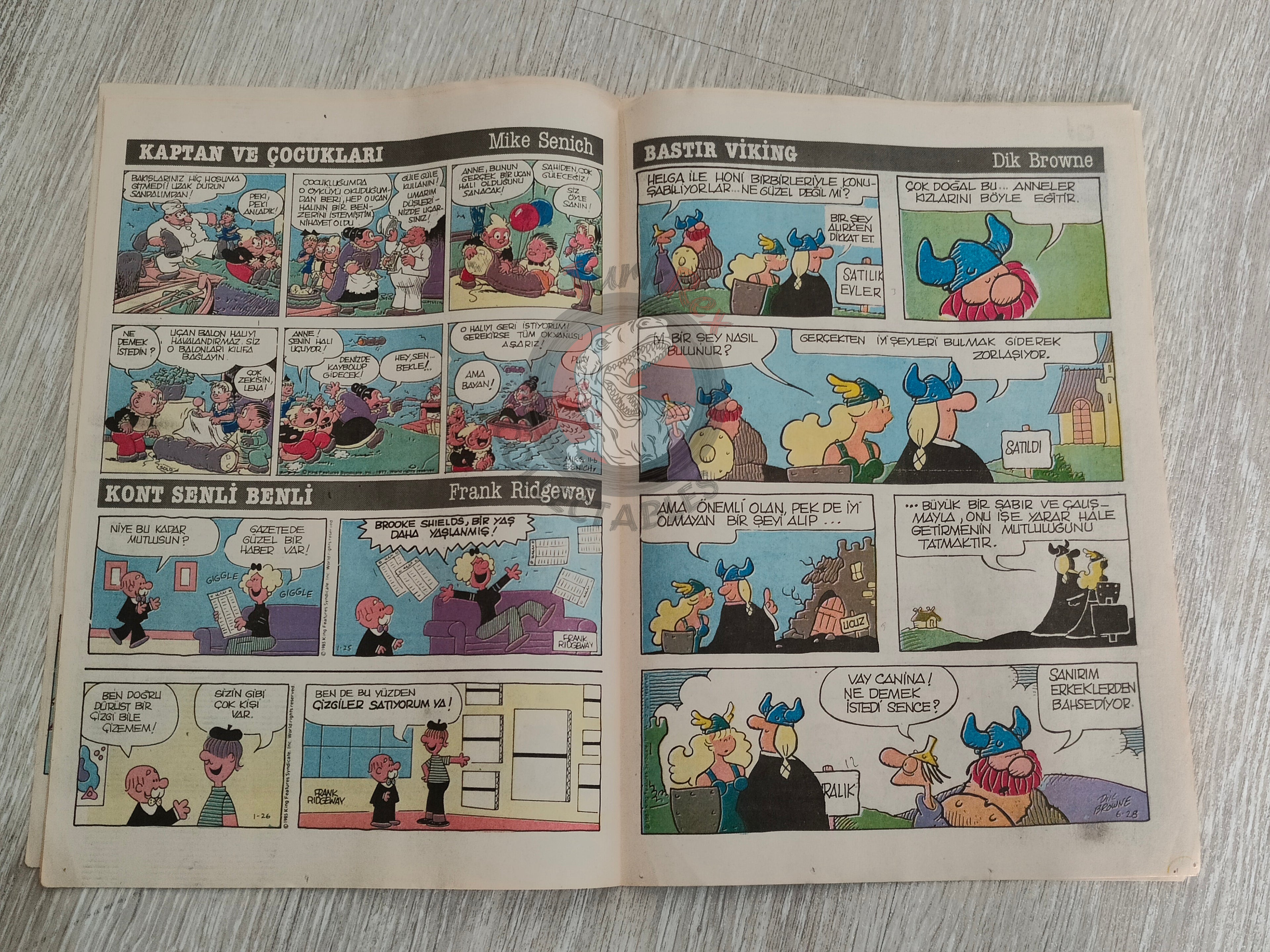 Milliyet Çizgi Roman #3 1988 Turkish Comic Turkey Belle Star Mr. Abernathy Green Force Five