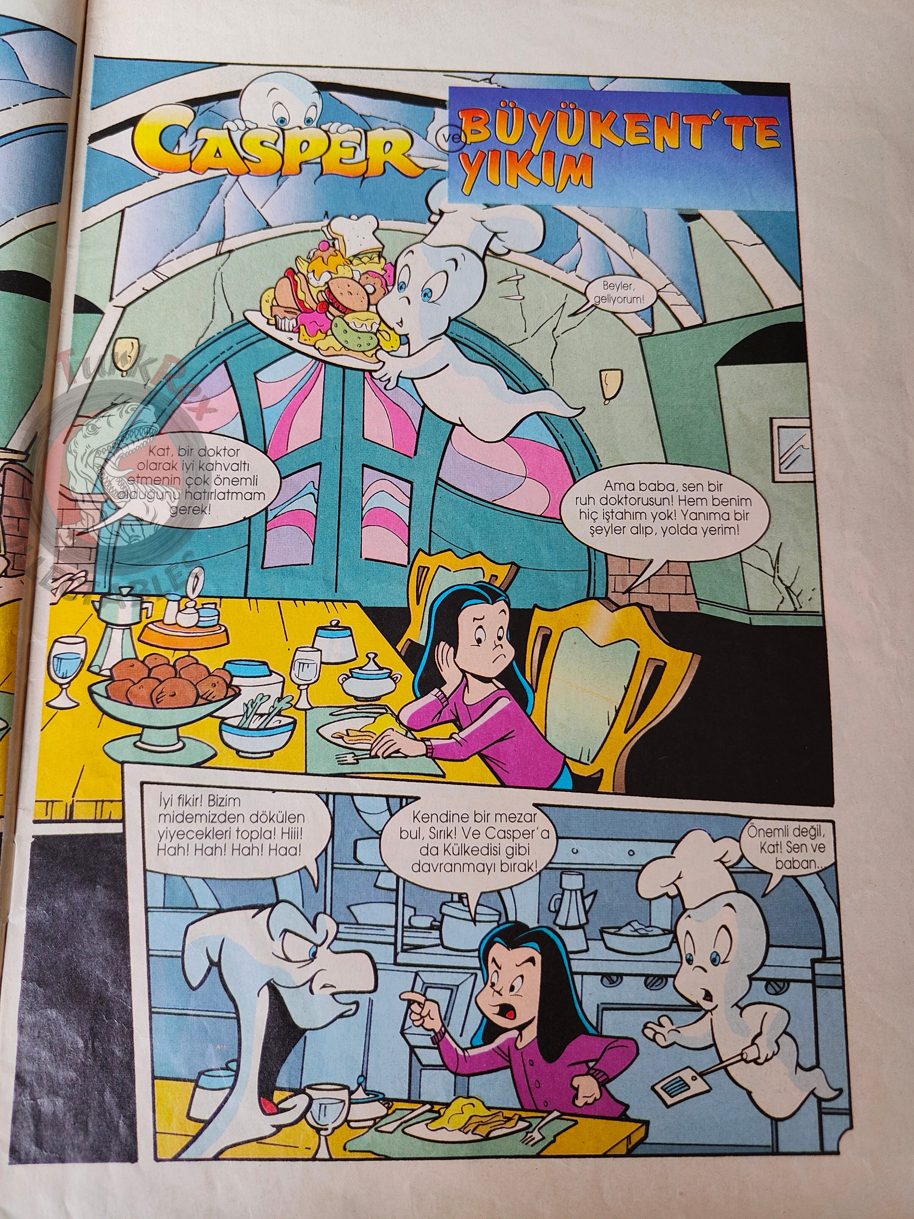 Casper the Friendly Ghost Magazine – Issue #2 1995 Turkish Comic Turkey