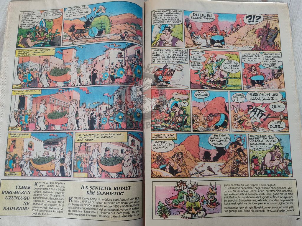 Asterix – Asterix in Spain early 90s Turkish Edition Comic Turkey