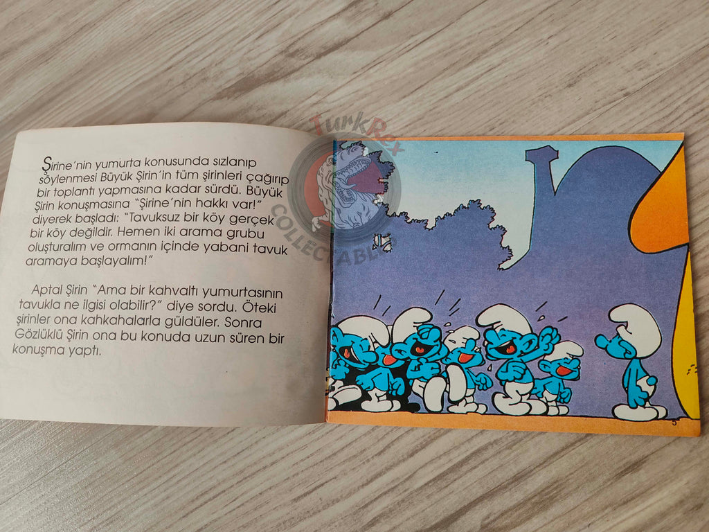 The Smurfs - Das Überraschungsei 1997 Turkish Book Turkey Die Schlümpfe Minibuch