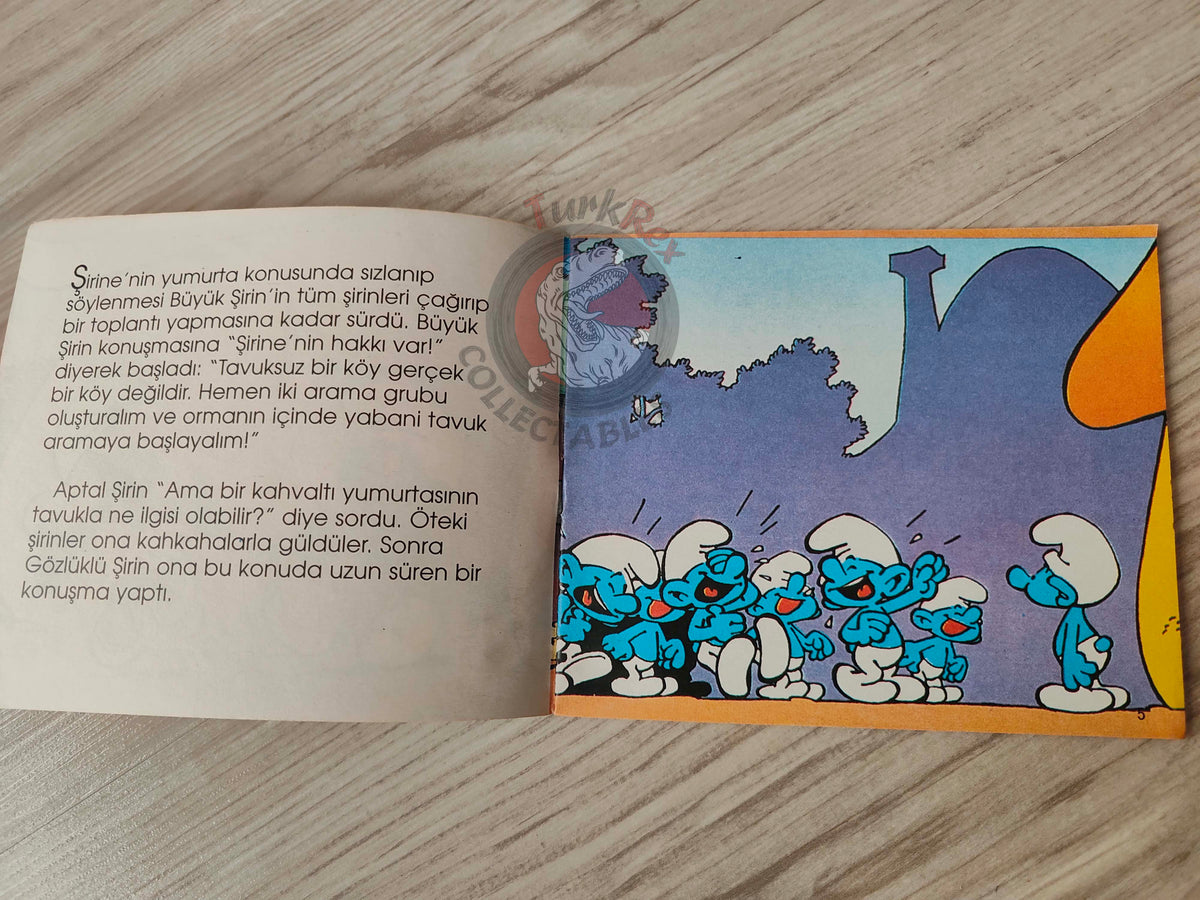 The Smurfs - Das Überraschungsei 1997 Turkish Book Turkey Die Schlümpfe Minibuch