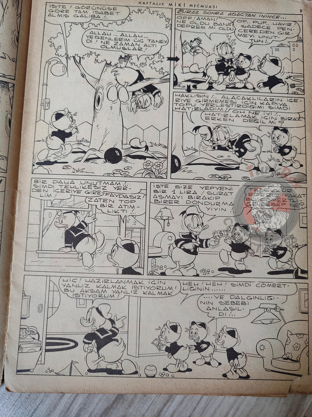 Mickey Mouse Mag #33 1962 Turkish Comic Turkey Walt Disney Donald Duck