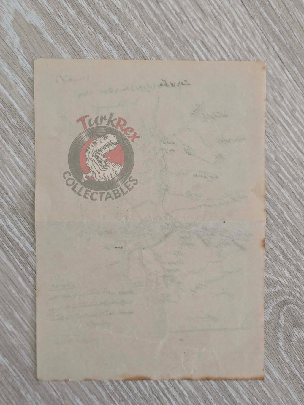 Ottoman Military Map of the Dobruja Campaign WW1 Empire 1920s Romania War Army