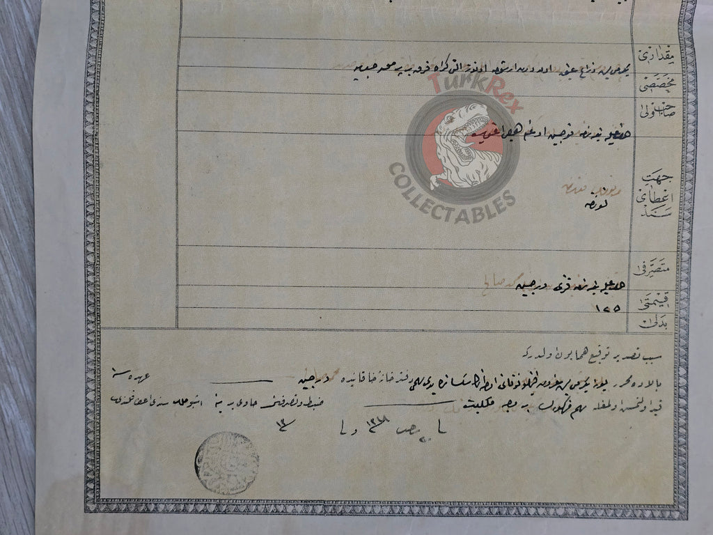 Ottoman 1898 Land Deed House in Kayseri Title Armenian Family 2 watermark