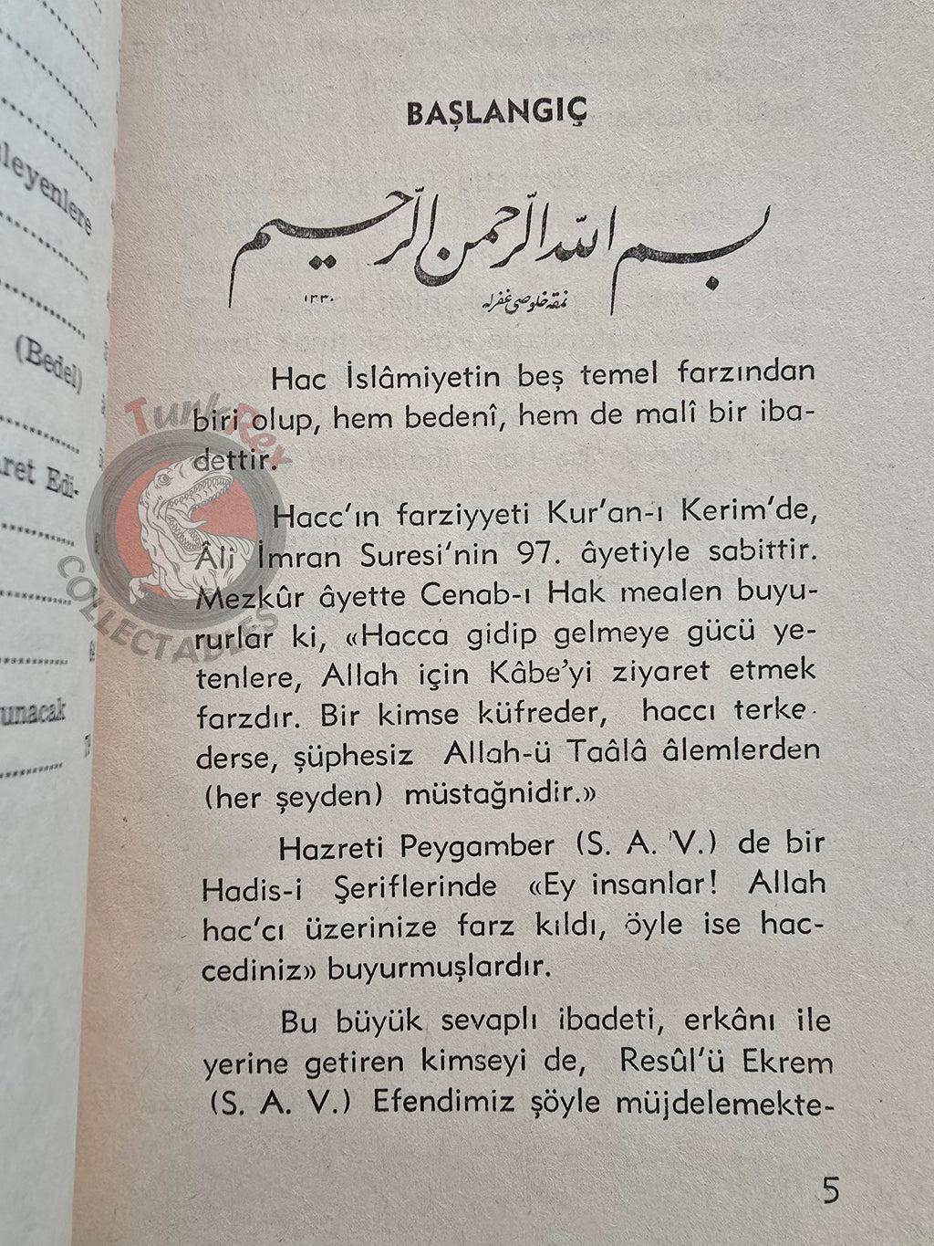 Hajj Guide 1972 Turkish Pilgrimage Handbook with Saudi Arabia Map Mecca Kaaba Medina