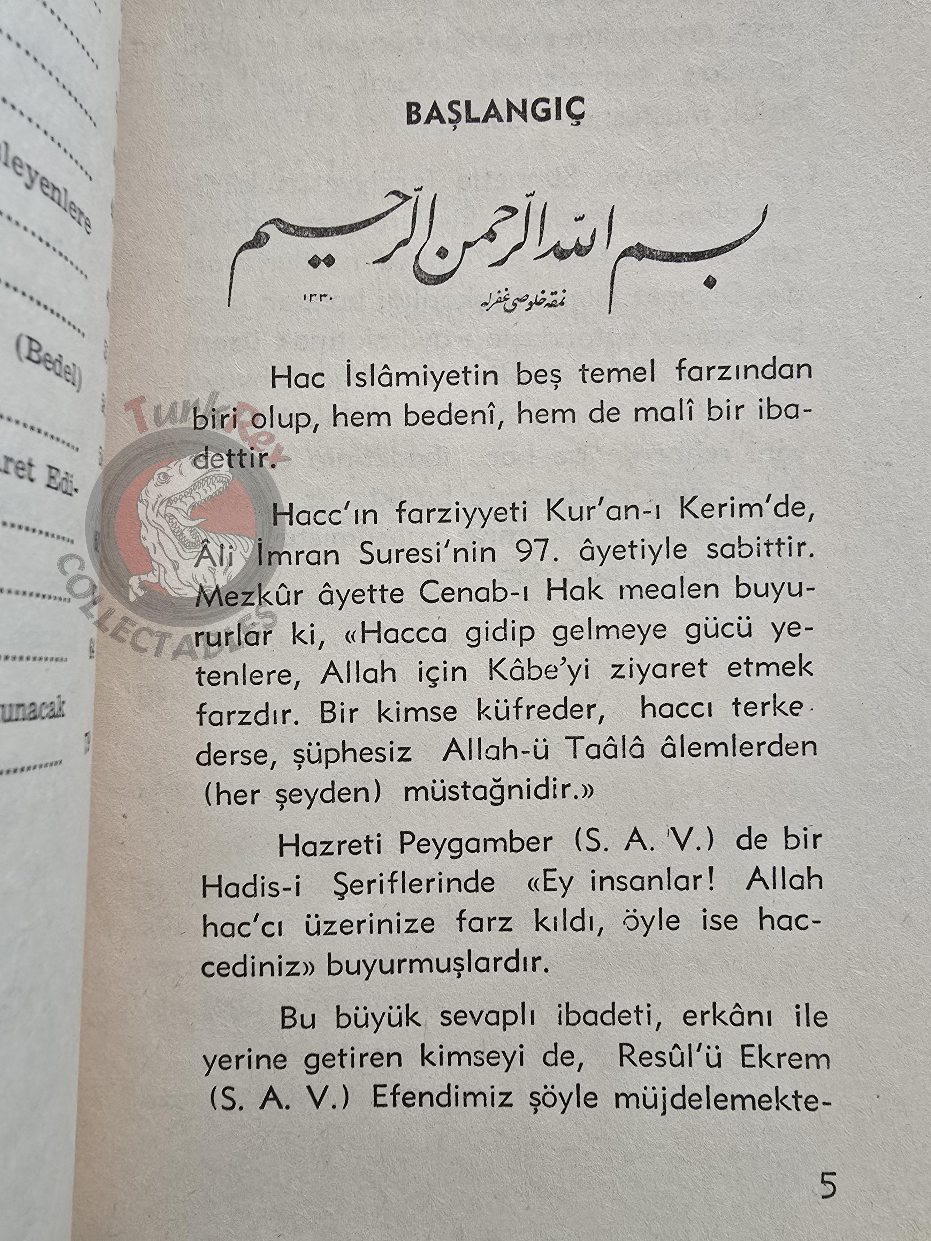 Hajj Guide 1972 Turkish Pilgrimage Handbook with Saudi Arabia Map Mecca Kaaba Medina