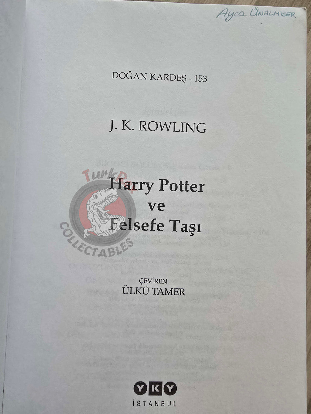 J.K. Rowling – Harry Potter and the Philosopher’s Stone 2001 1st Turkish Book Turkey