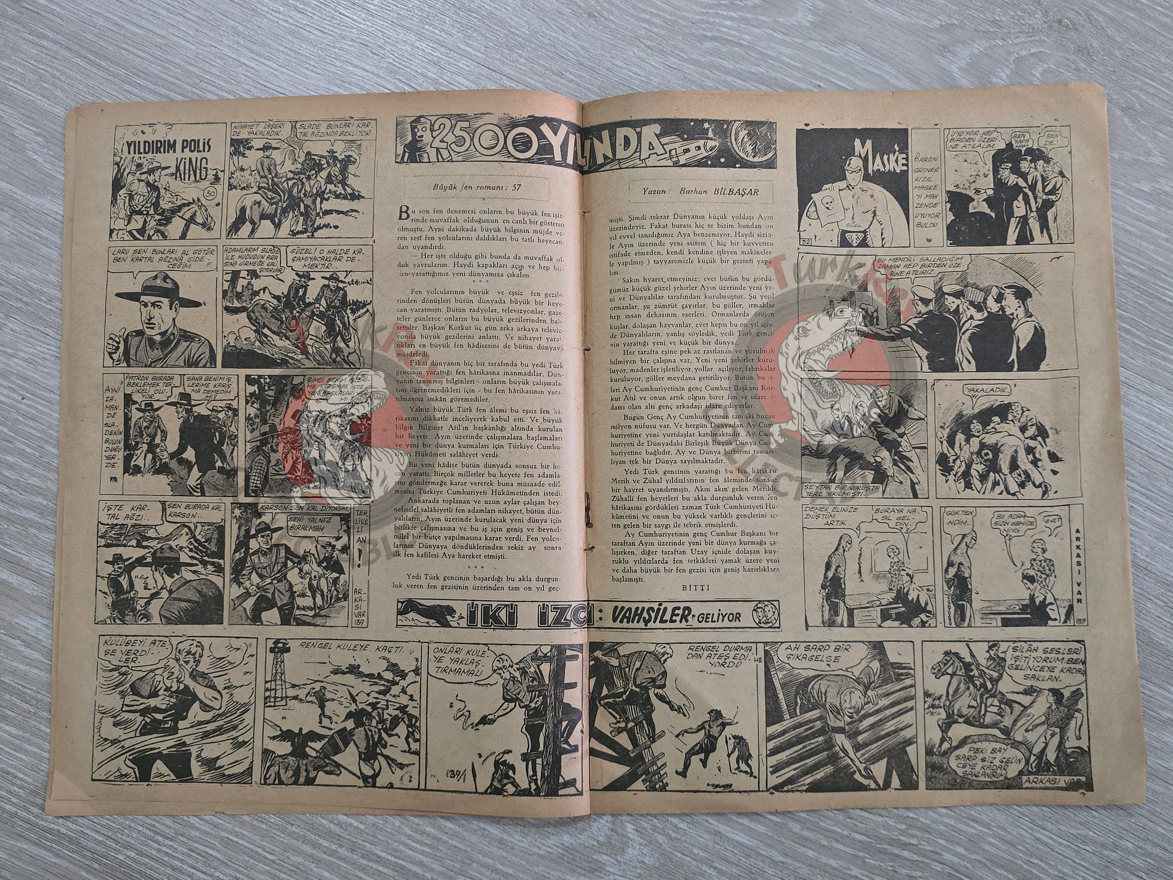 1001 Roman #139 1942 Turkish Comic Turkey Phantom Mandrake King of the Royal Mounted