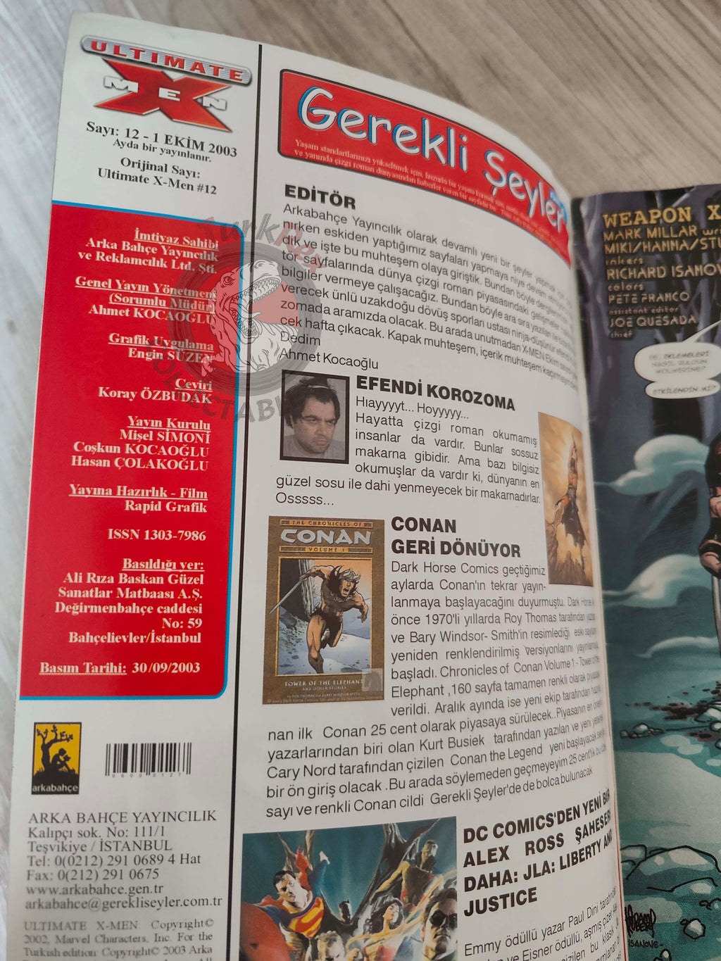 Ultimate X-Men #12 2003 Turkish Comic Turkey