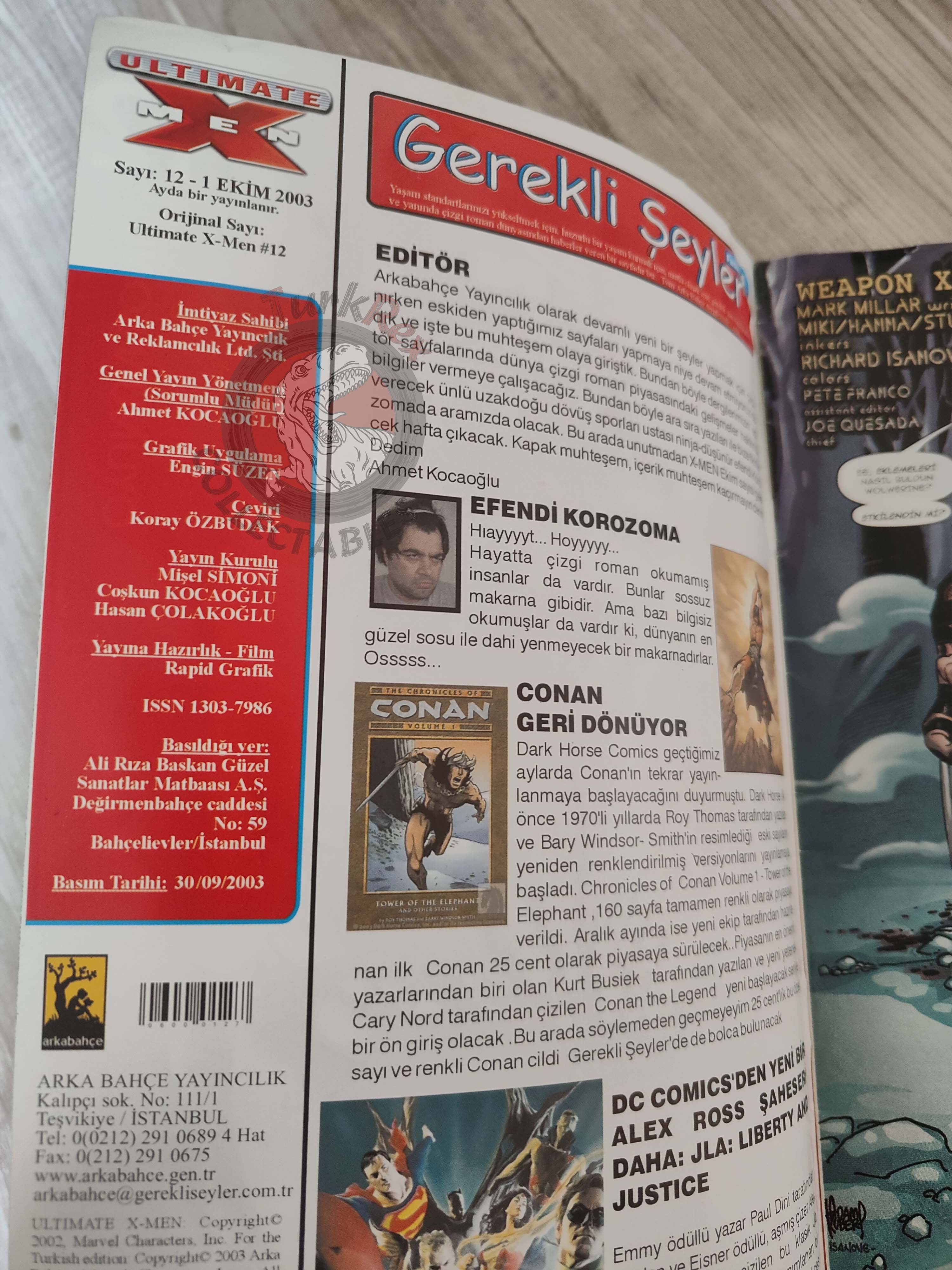 Ultimate X-Men #12 2003 Turkish Comic Turkey