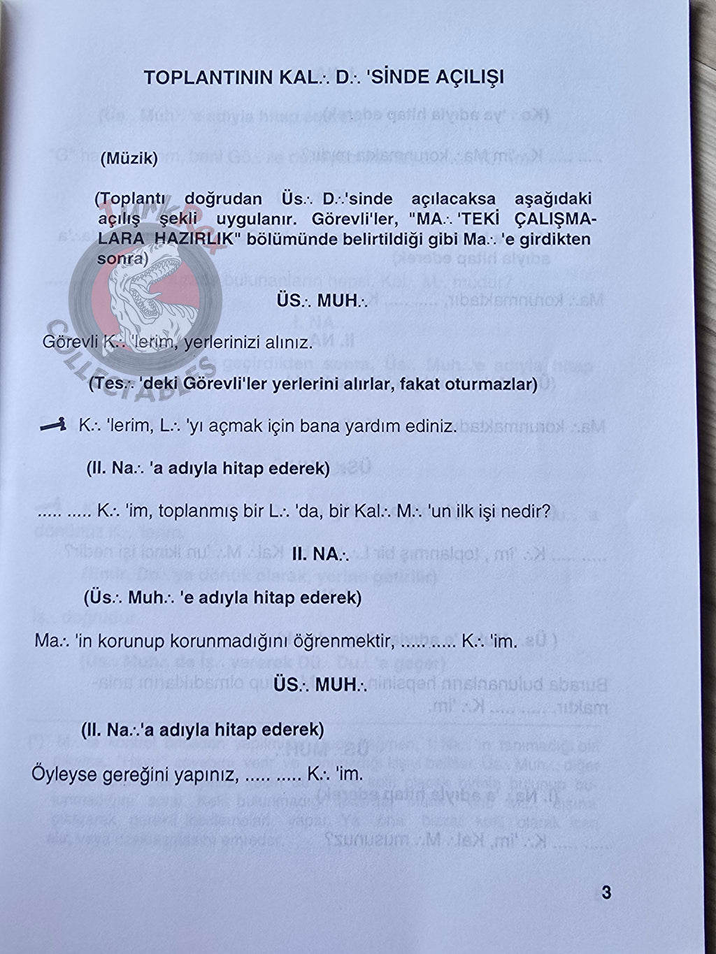 Turkish Freemasonry 2nd Degree Ritual Fellow Craft 1992 Booklet Masonic Masons of Turkey