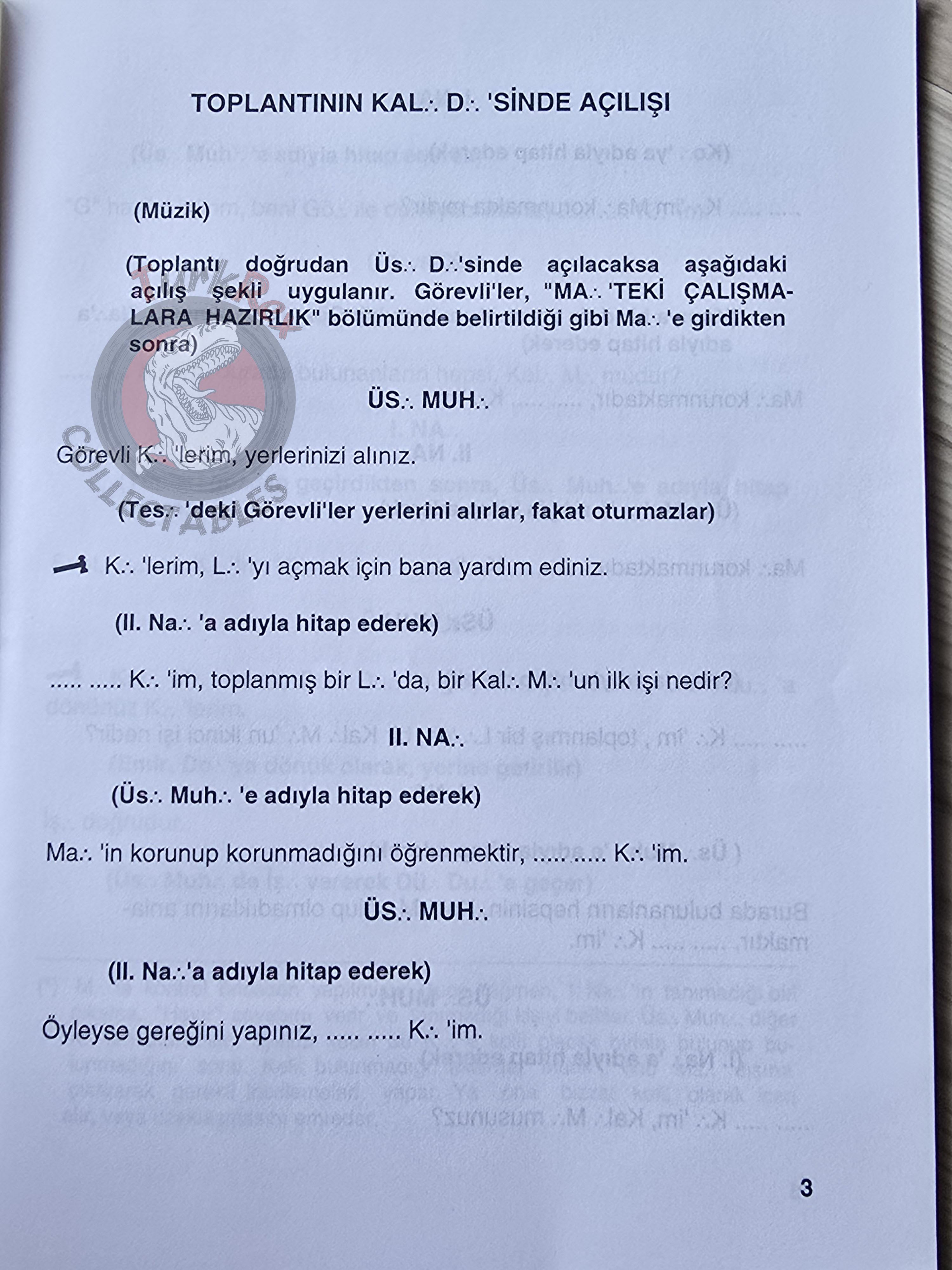 Turkish Freemasonry 2nd Degree Ritual Fellow Craft 1992 Booklet Masonic Masons of Turkey