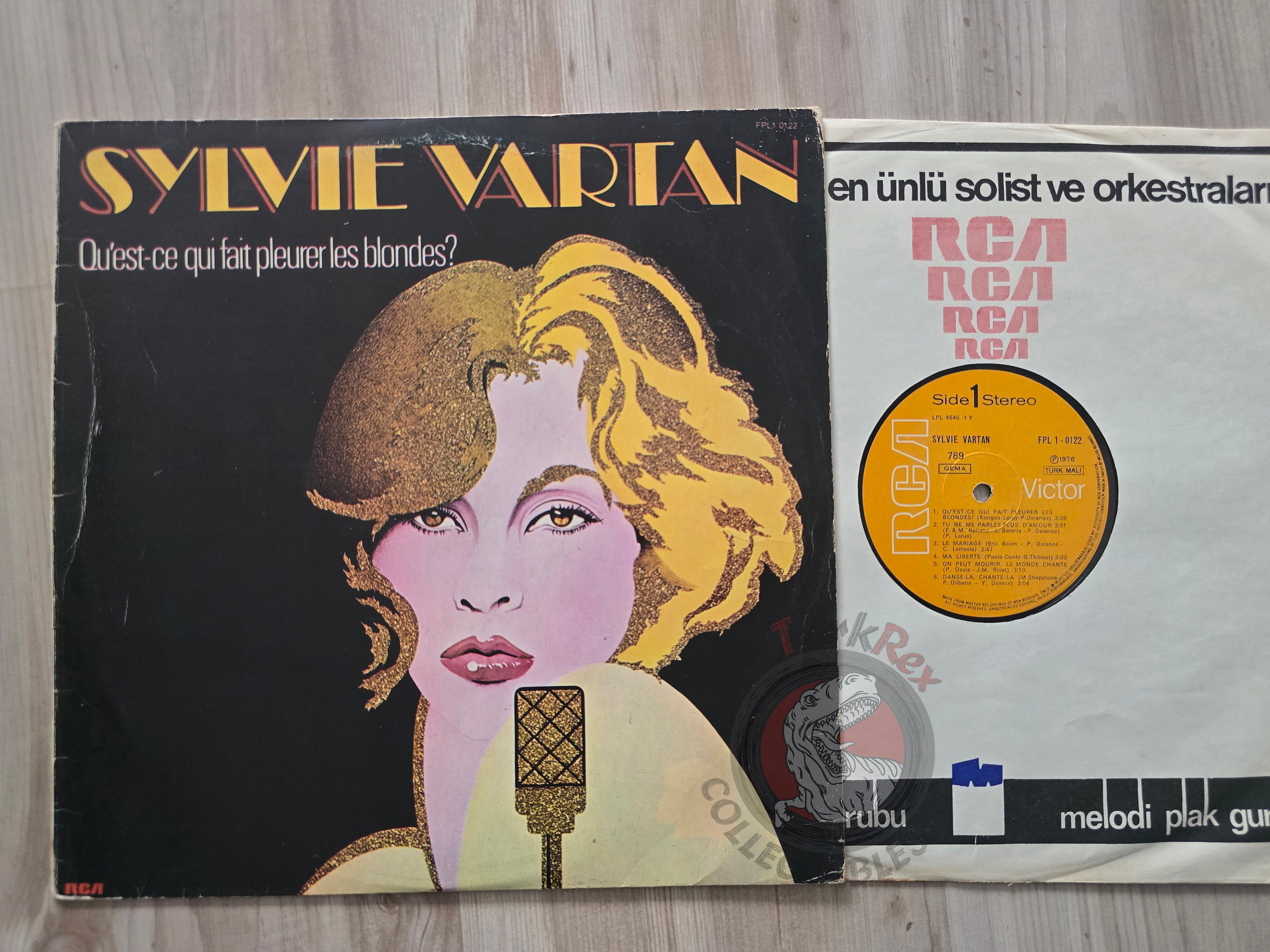 Sylvie Vartan – Qu'est-ce Qui Fait Pleurer Les Blondes? Turkish Pressing Vinyl Turkey Edition