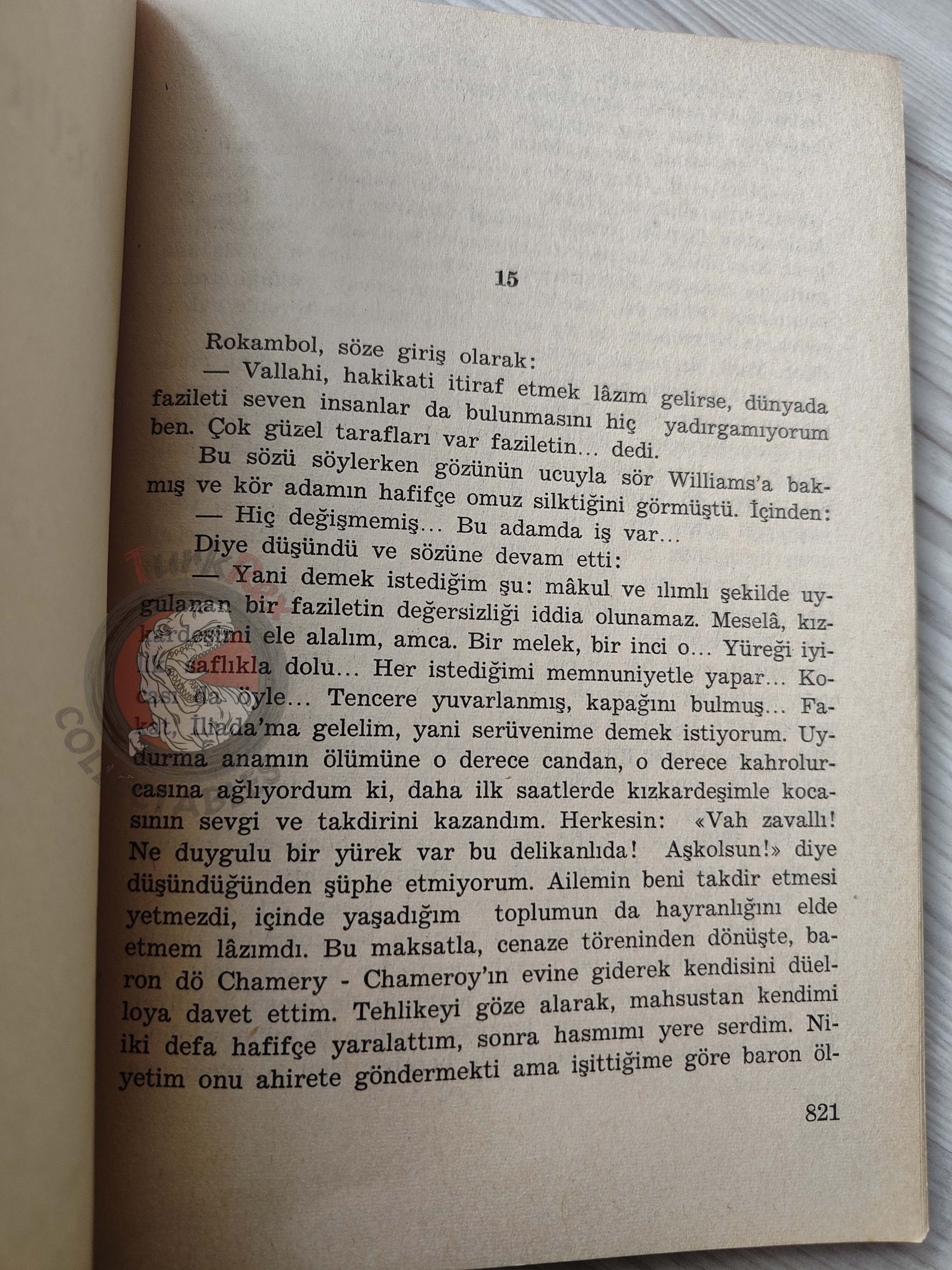 Pierre Alexis Ponson du Terrail – Rocambole 6 Le Gentilhomme Pauvre 1970 Turkish Book Turkey