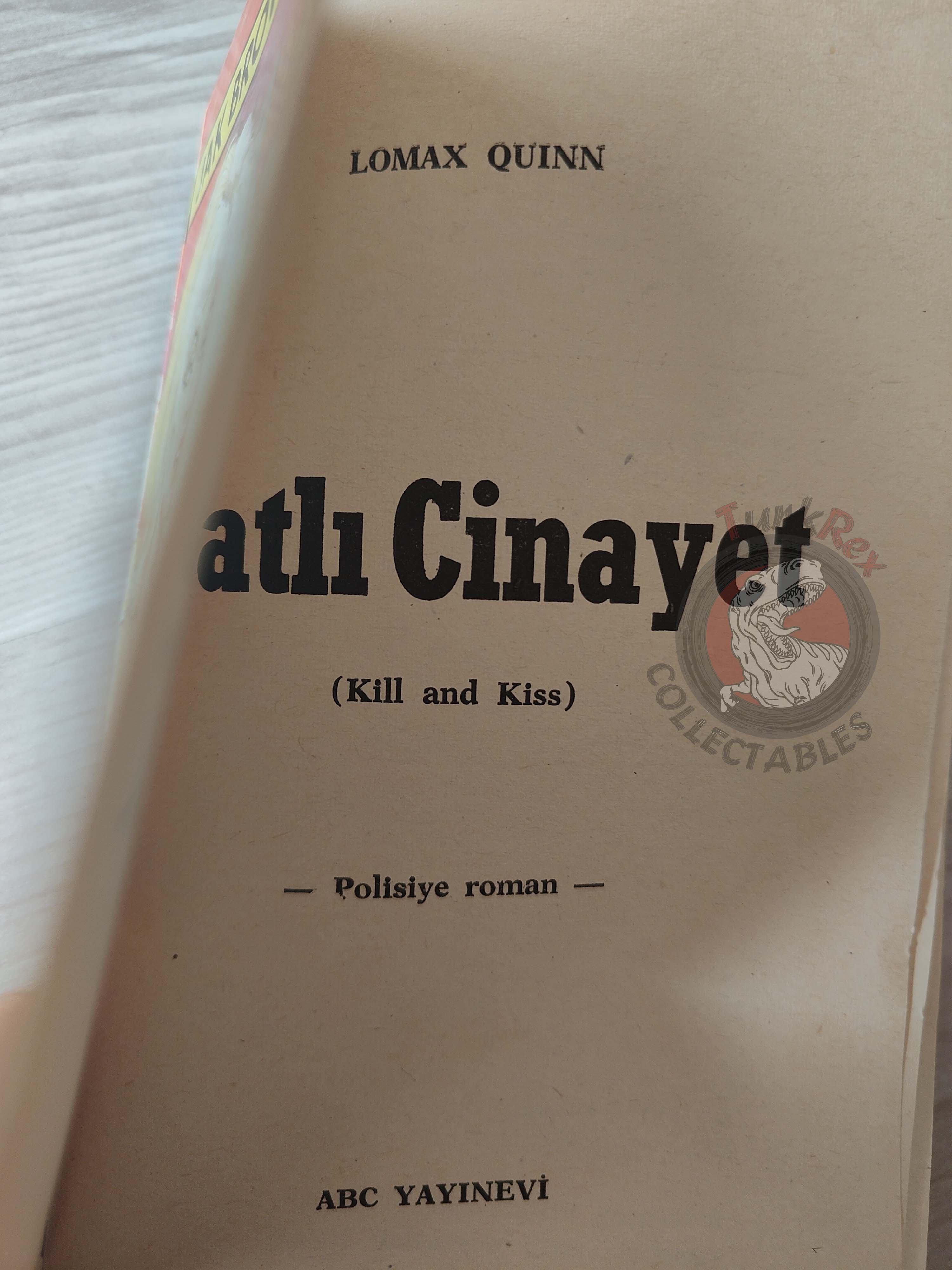Lomax Quinn – Jack Brown #1 Kill and Kiss 1970 Turkish Book Turkey