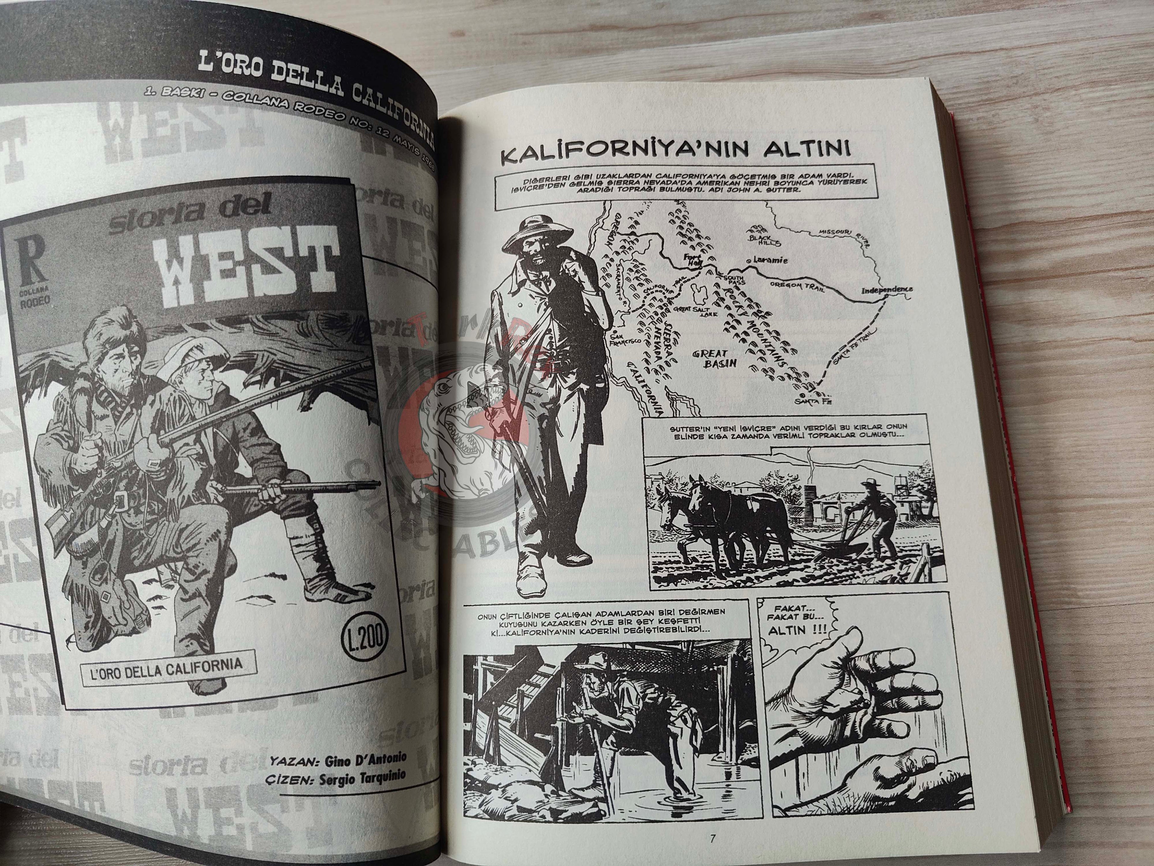 Storia del West Vol #3 L’oro della California Turkish Comic Turkey #9 #10 #11 #12