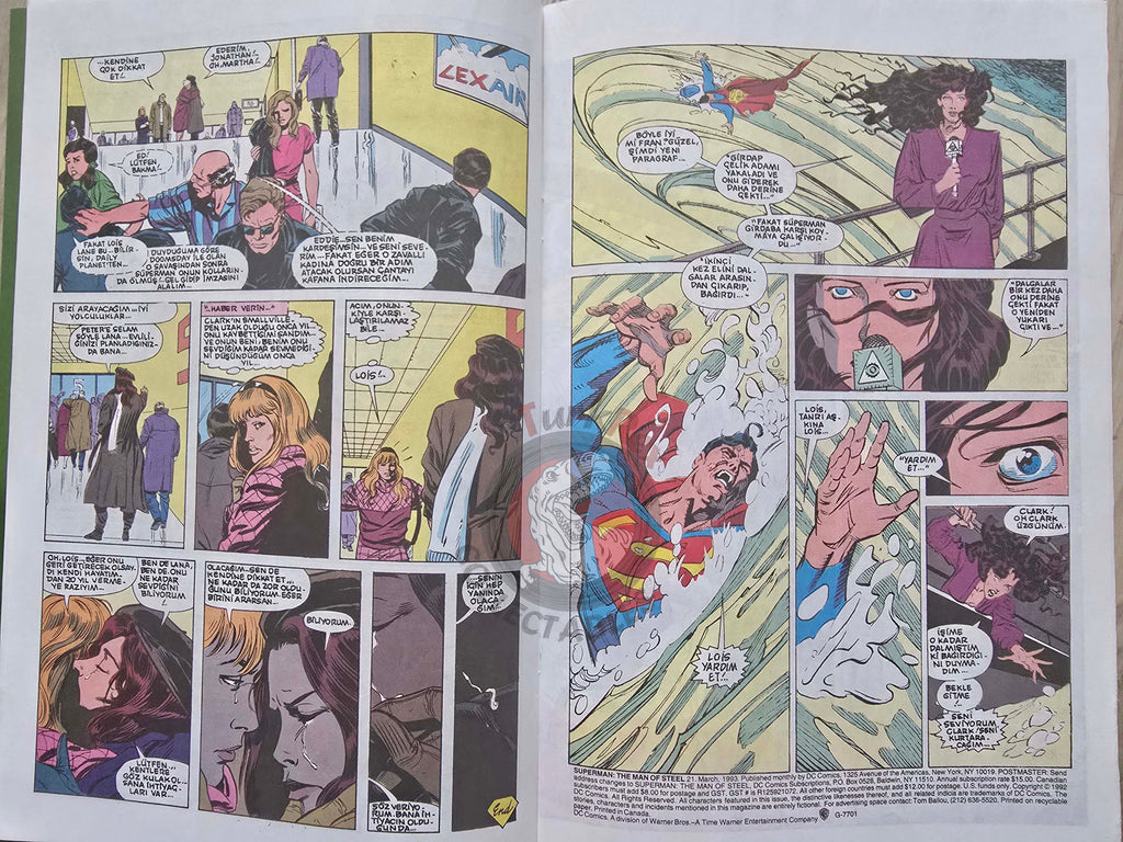 Superman #7 1996 Turkish Comic Turkey Action Comics #686 The Man of Steel #21