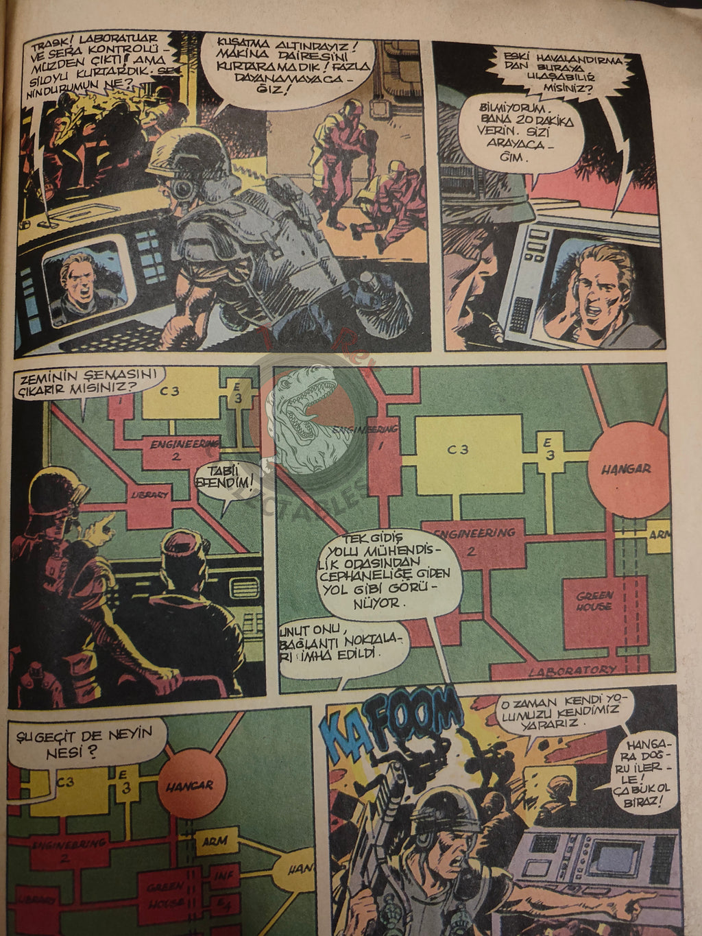 Dreadlands #3 1990s Turkish Edition Comic Turkey Newspaper Giveaway
