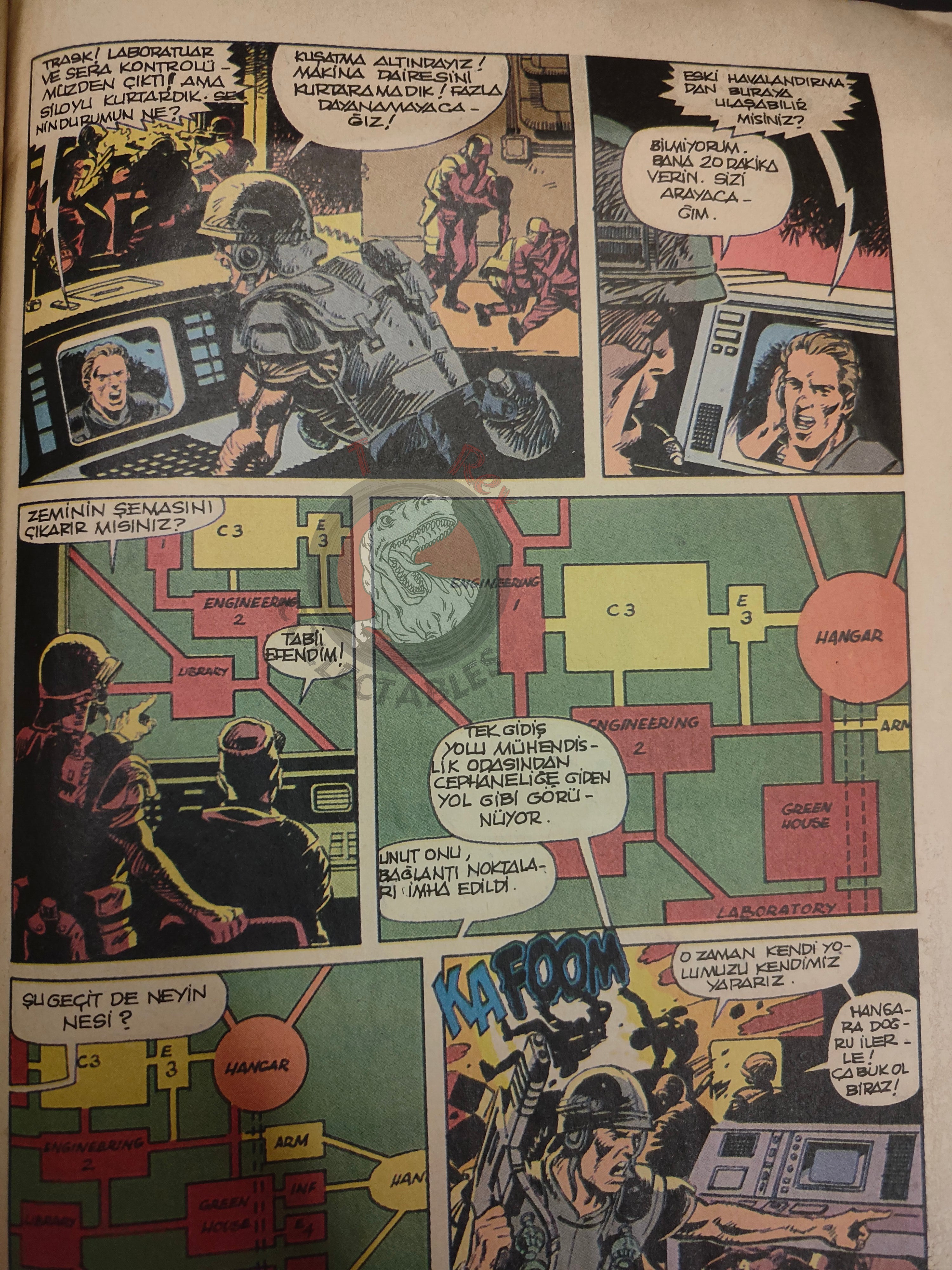Dreadlands #3 1990s Turkish Edition Comic Turkey Newspaper Giveaway