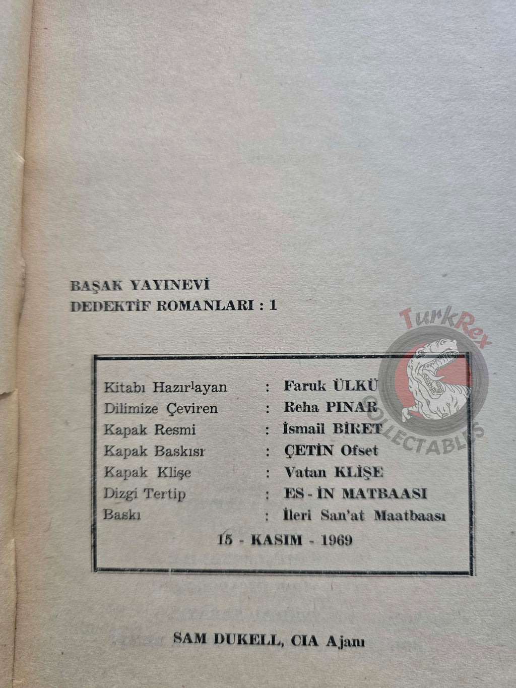 Edward Aarons – Sam Durell Assignment Moon Girl 1969 1st Turkish Book Turkey