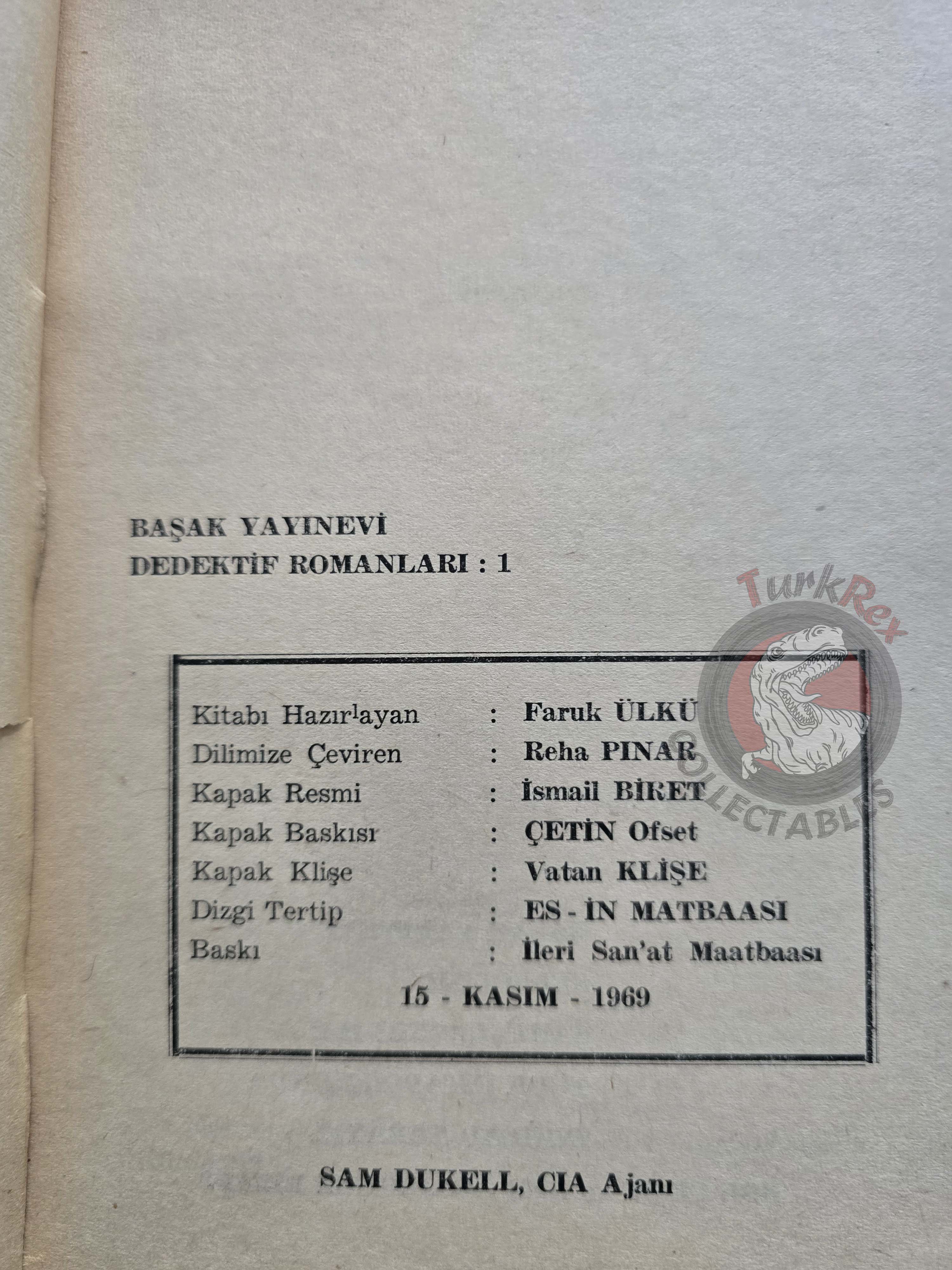 Edward Aarons – Sam Durell Assignment Moon Girl 1969 1st Turkish Book Turkey