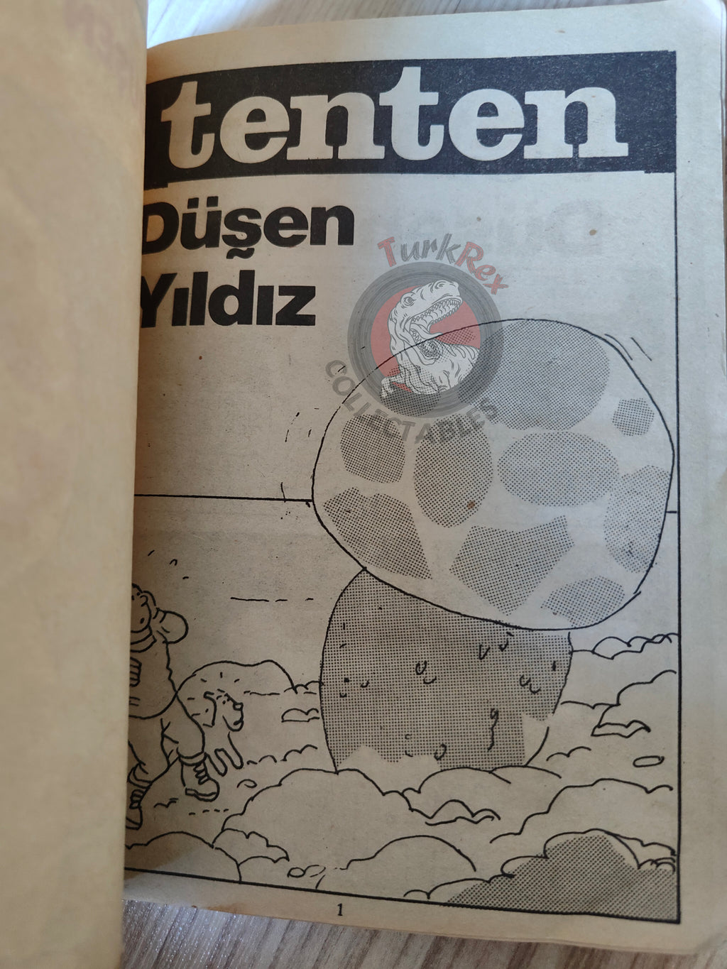 Tintin – The Shooting Star mid 1980s Turkish Edition Comic Turkey 1