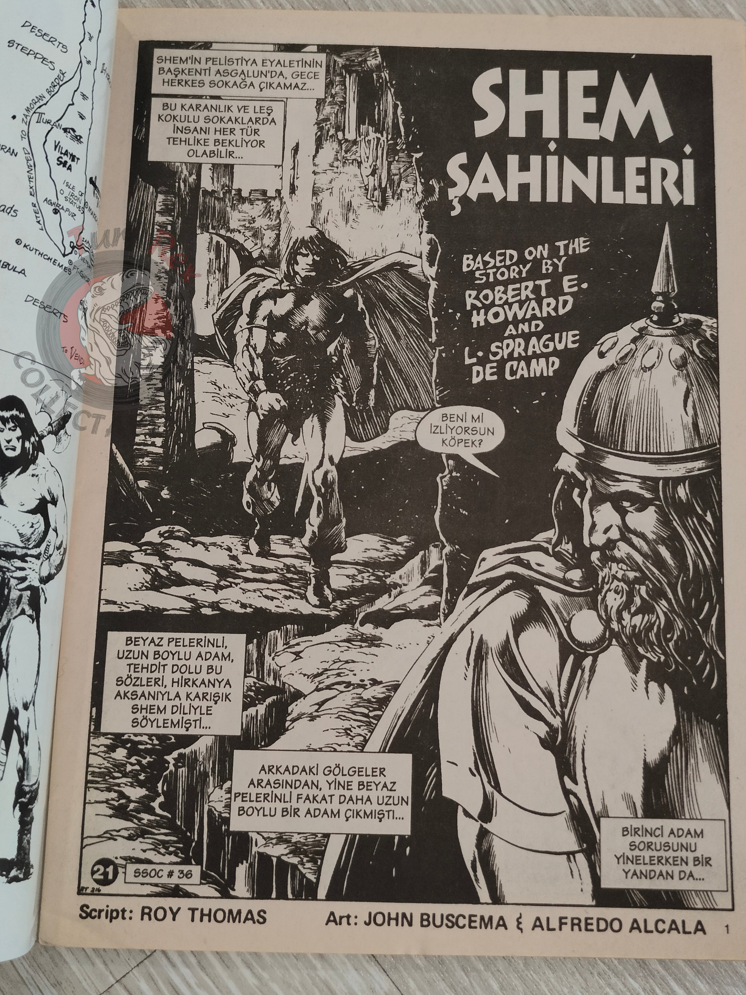 Conan #21 The Savage Sword of Conan #36 Turkish Comic Turkey