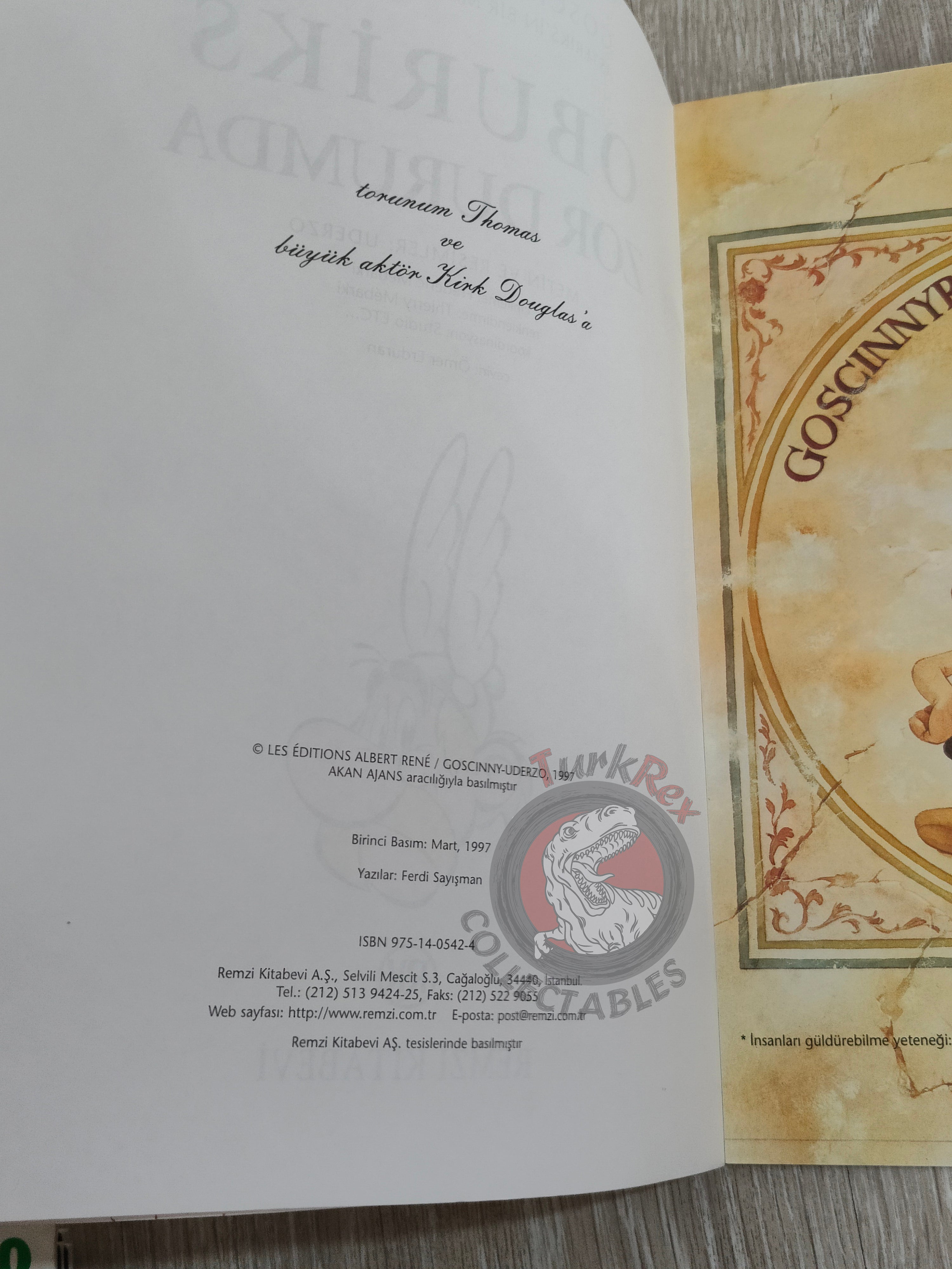 Asterix – Asterix and Obelix All at Sea 1997 1st Edition Turkish Edition Comic Turkey