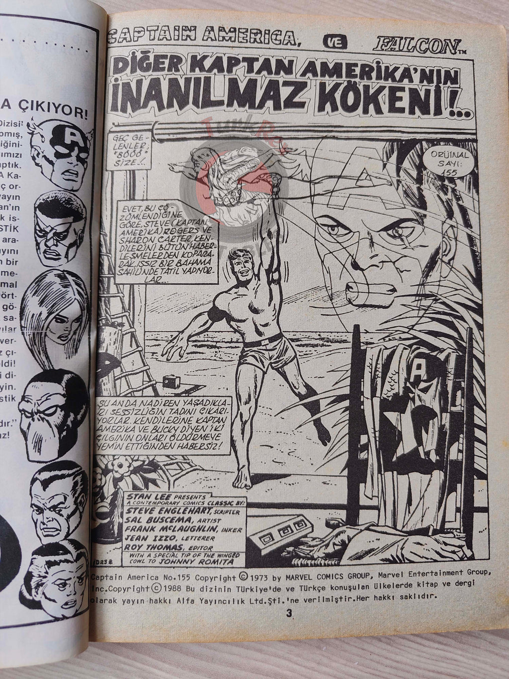 Captain America – Volume 1 1989 Turkish Comic Turkey