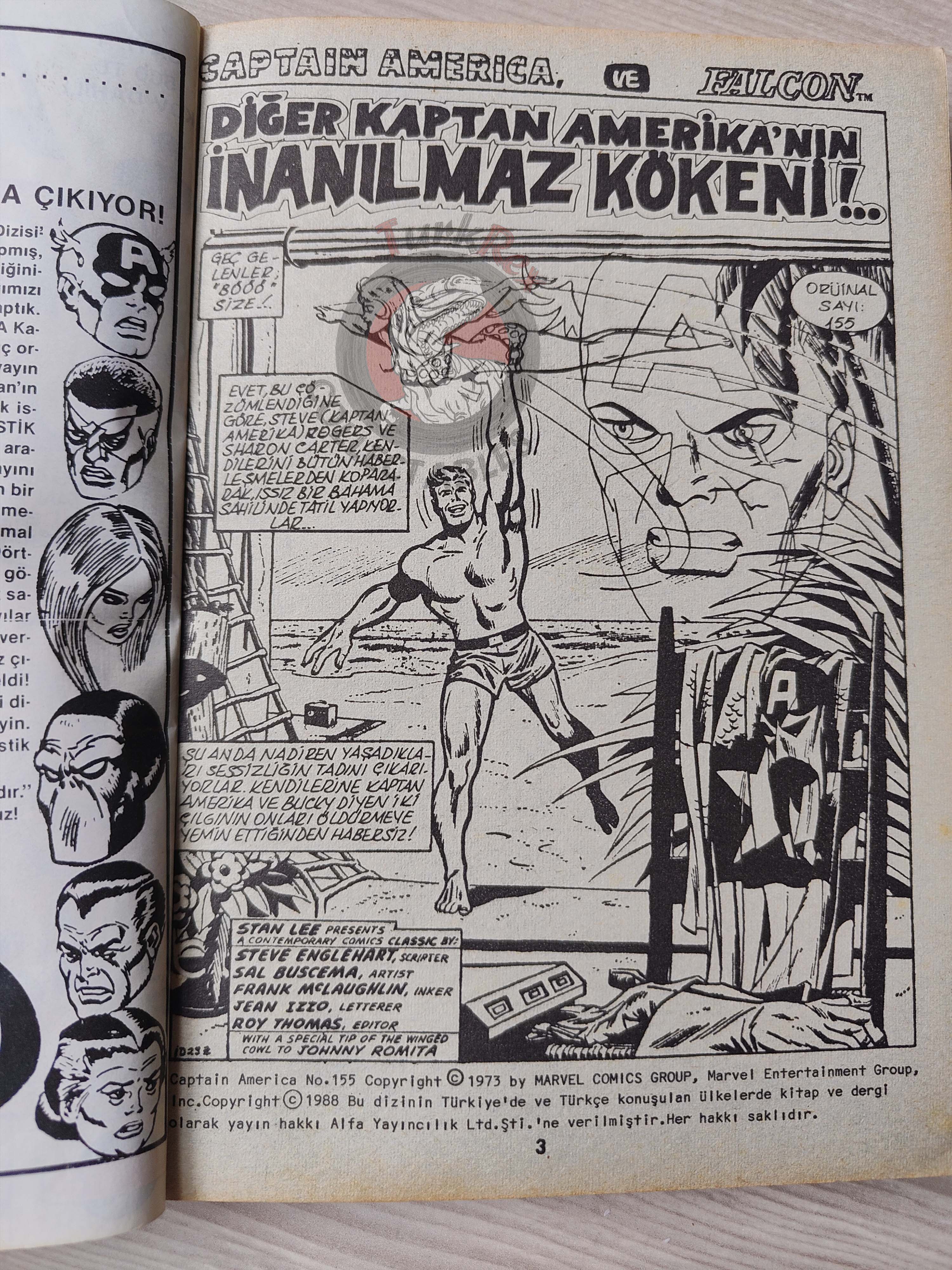 Captain America – Volume 1 1989 Turkish Comic Turkey