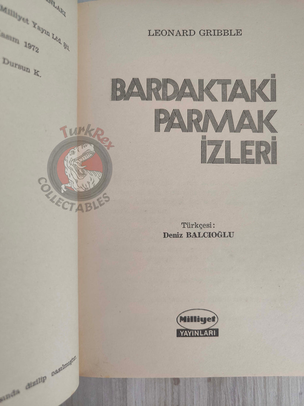 Leonard Gribble – The Glass Alibi 1972 1st Turkish Book Turkey