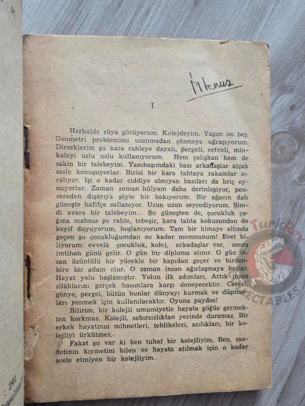Antoine de Saint-Exupéry –  War Pilot 1954 Turkish Book Turkey